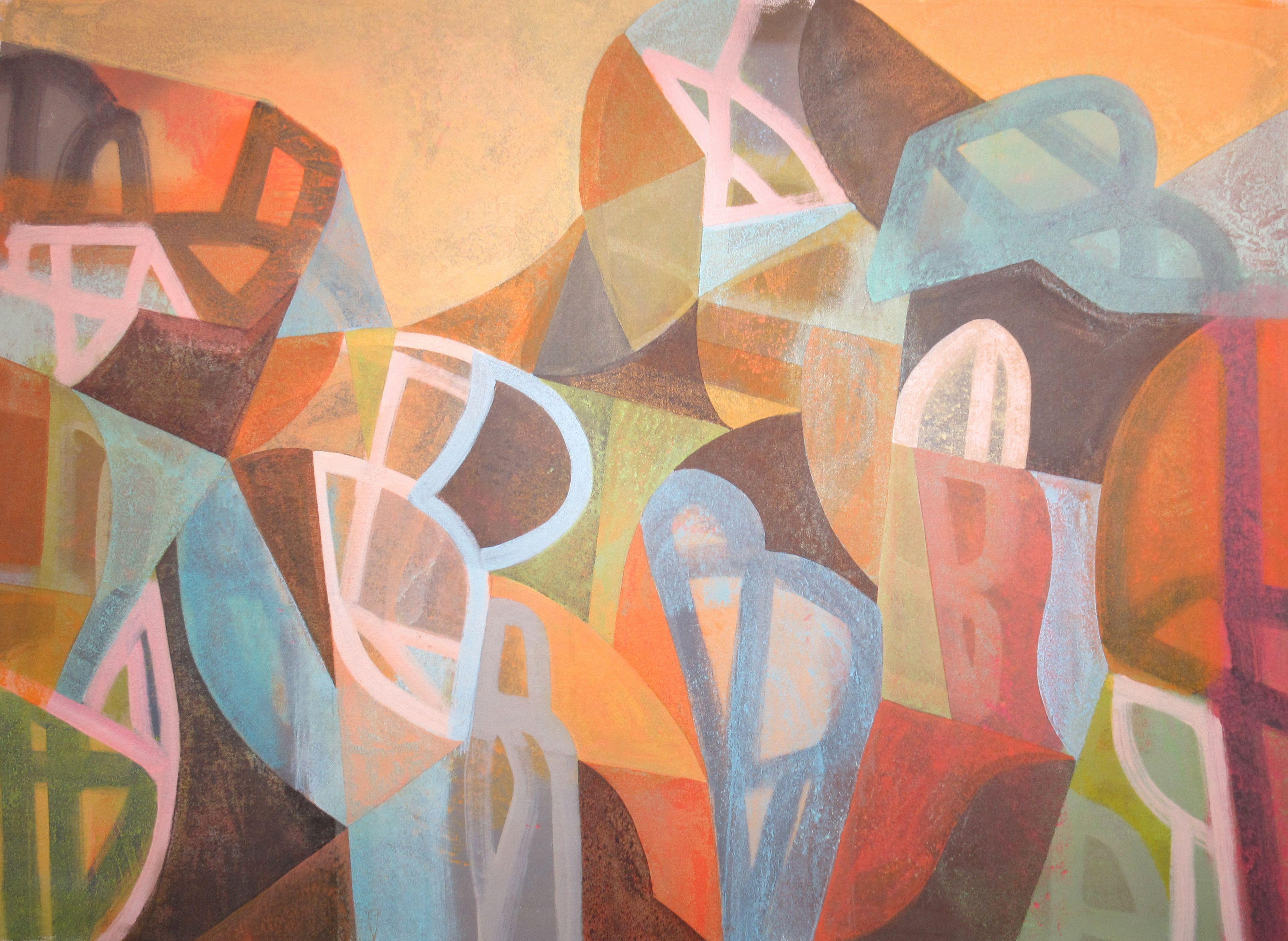 Abstract Painting de Hal Mayforth - Considéralo hecho, Pintura, Acrílico sobre lienzo