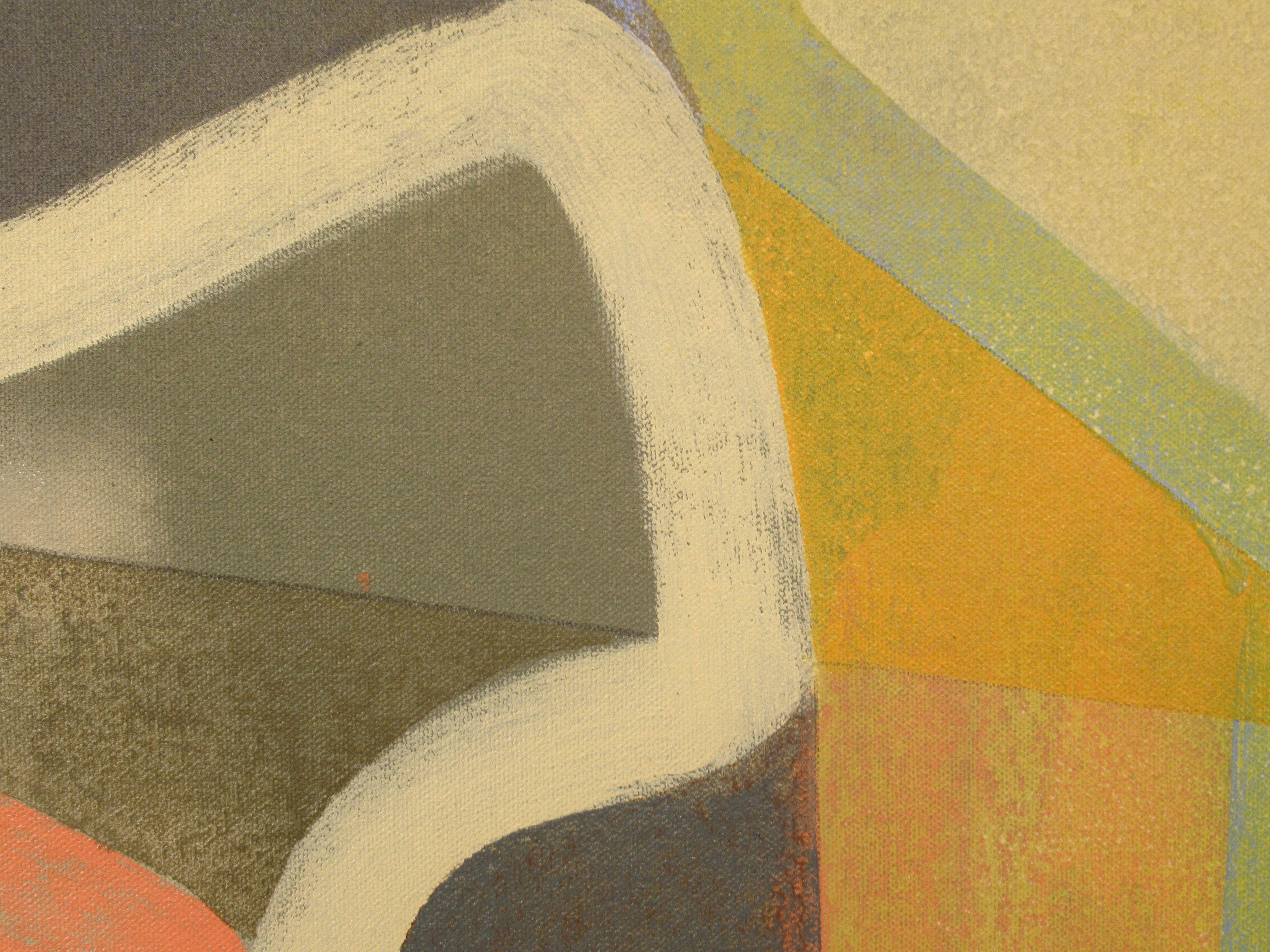 Eis am Stiel zum Frühstück, Gemälde, Acryl auf Leinwand (Abstrakt), Painting, von Hal Mayforth