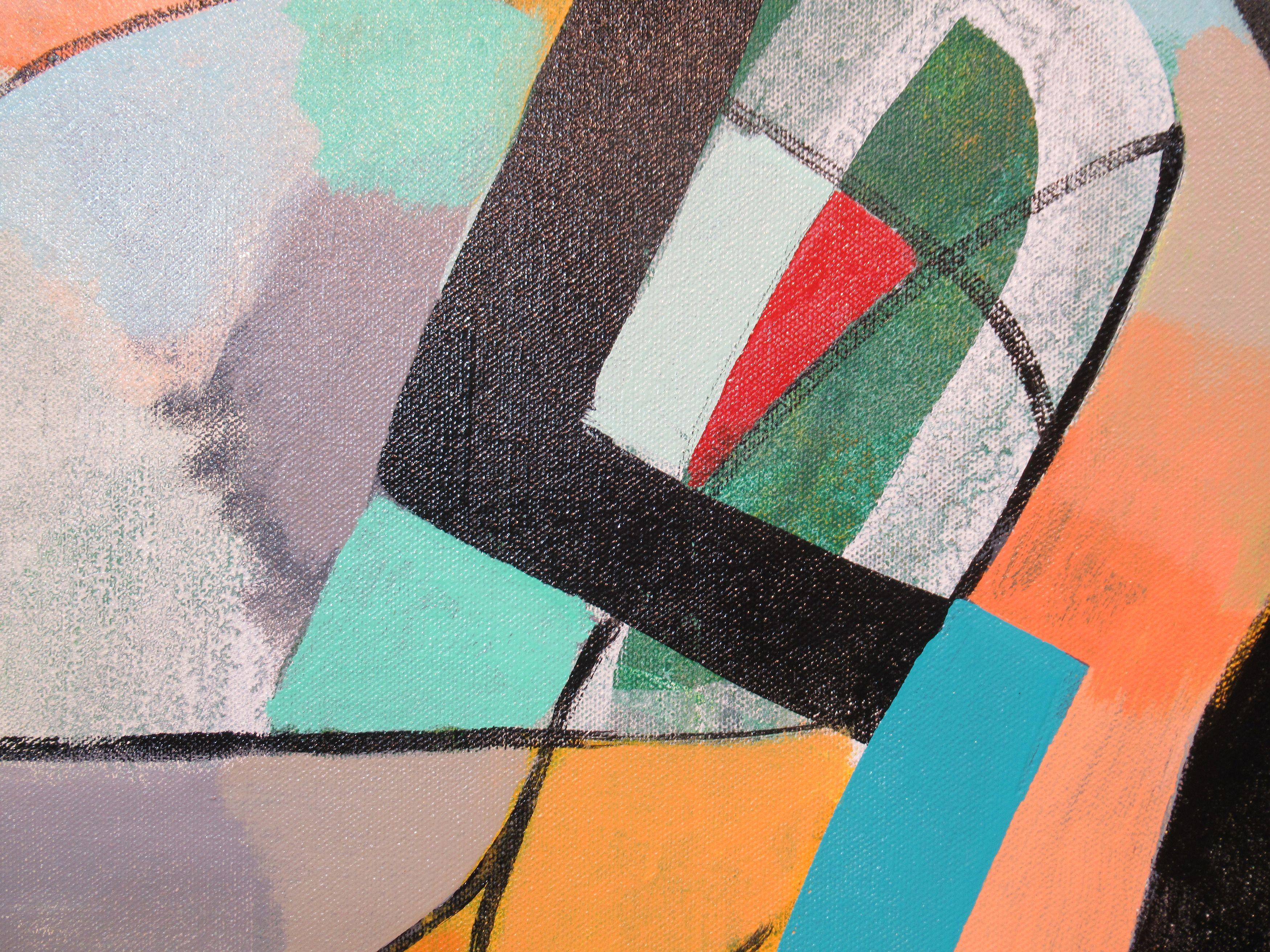Deep Ellum, Pittura, Acrilico su tela - Painting Astratto di Hal Mayforth