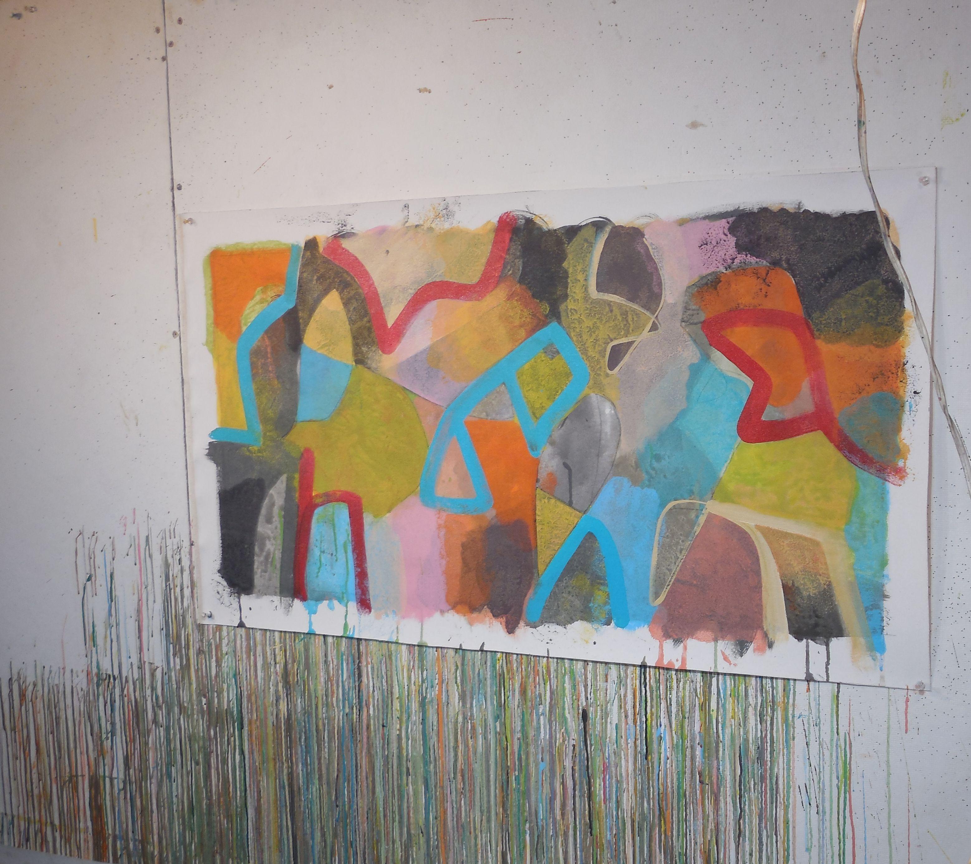 Dumb Luck, Pittura, Acrilico su tela - Painting di Hal Mayforth