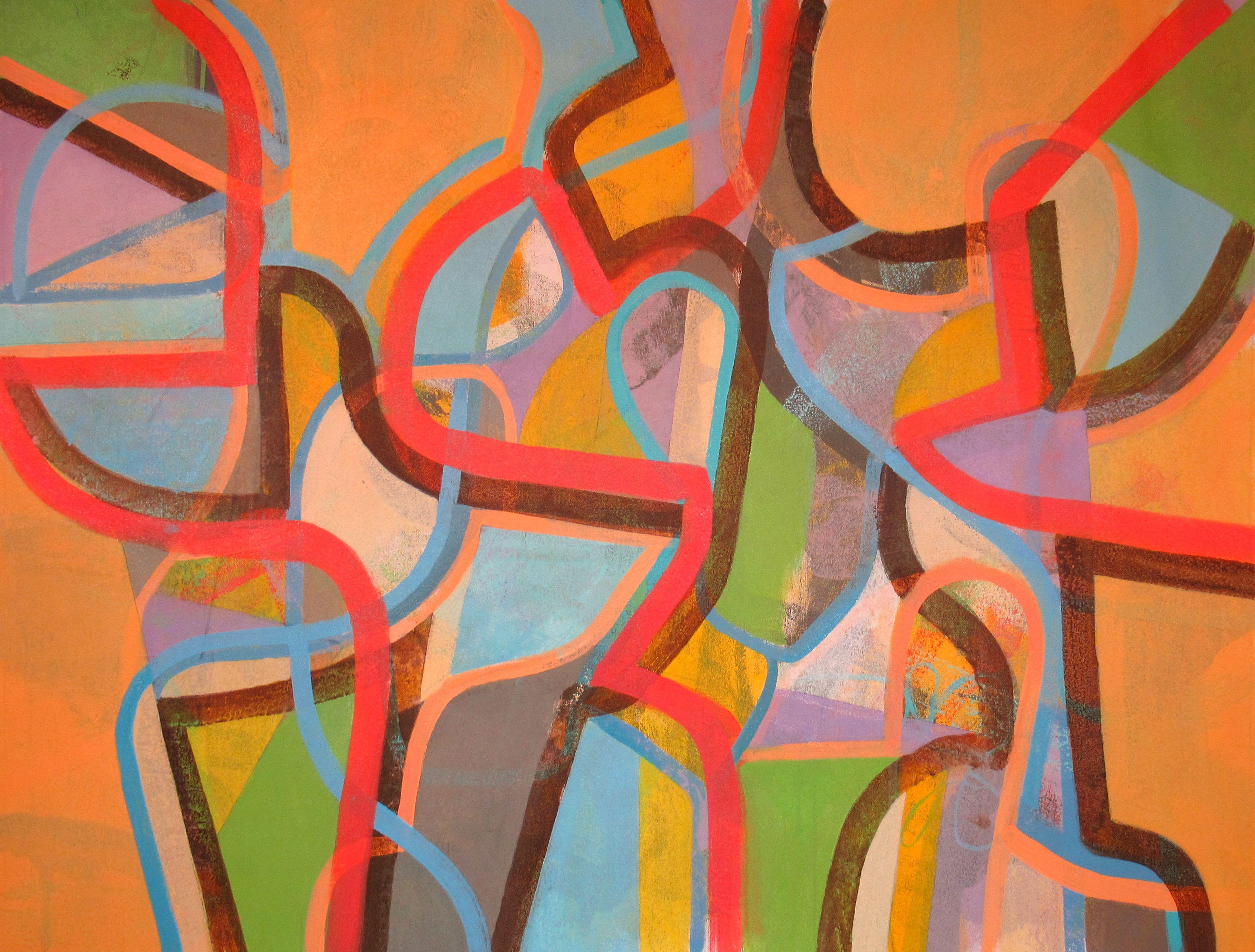Abstract Painting di Hal Mayforth - Istruzioni facili da seguire, Pittura, Acrilico su tela
