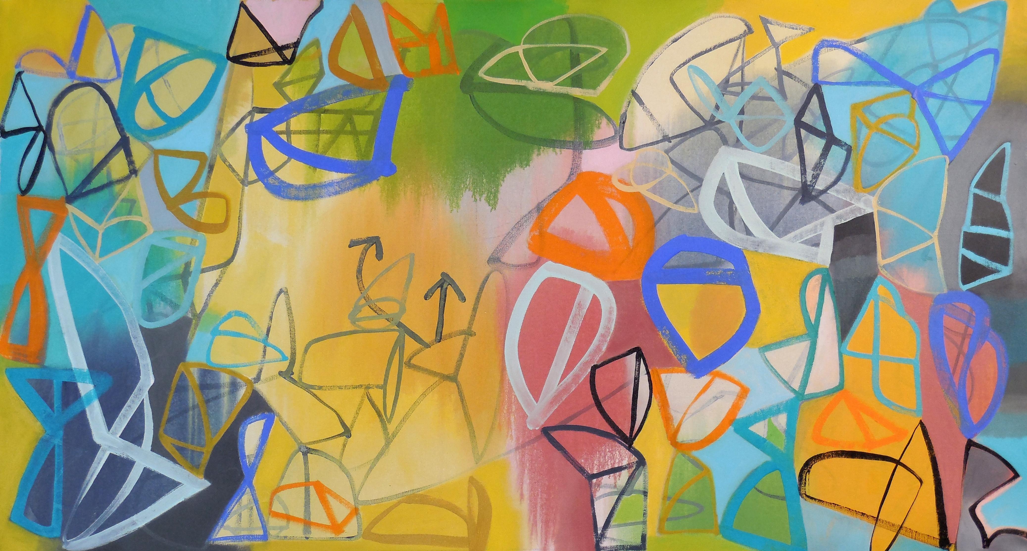 Abstract Painting di Hal Mayforth - Eidos, Pittura, Acrilico su tela
