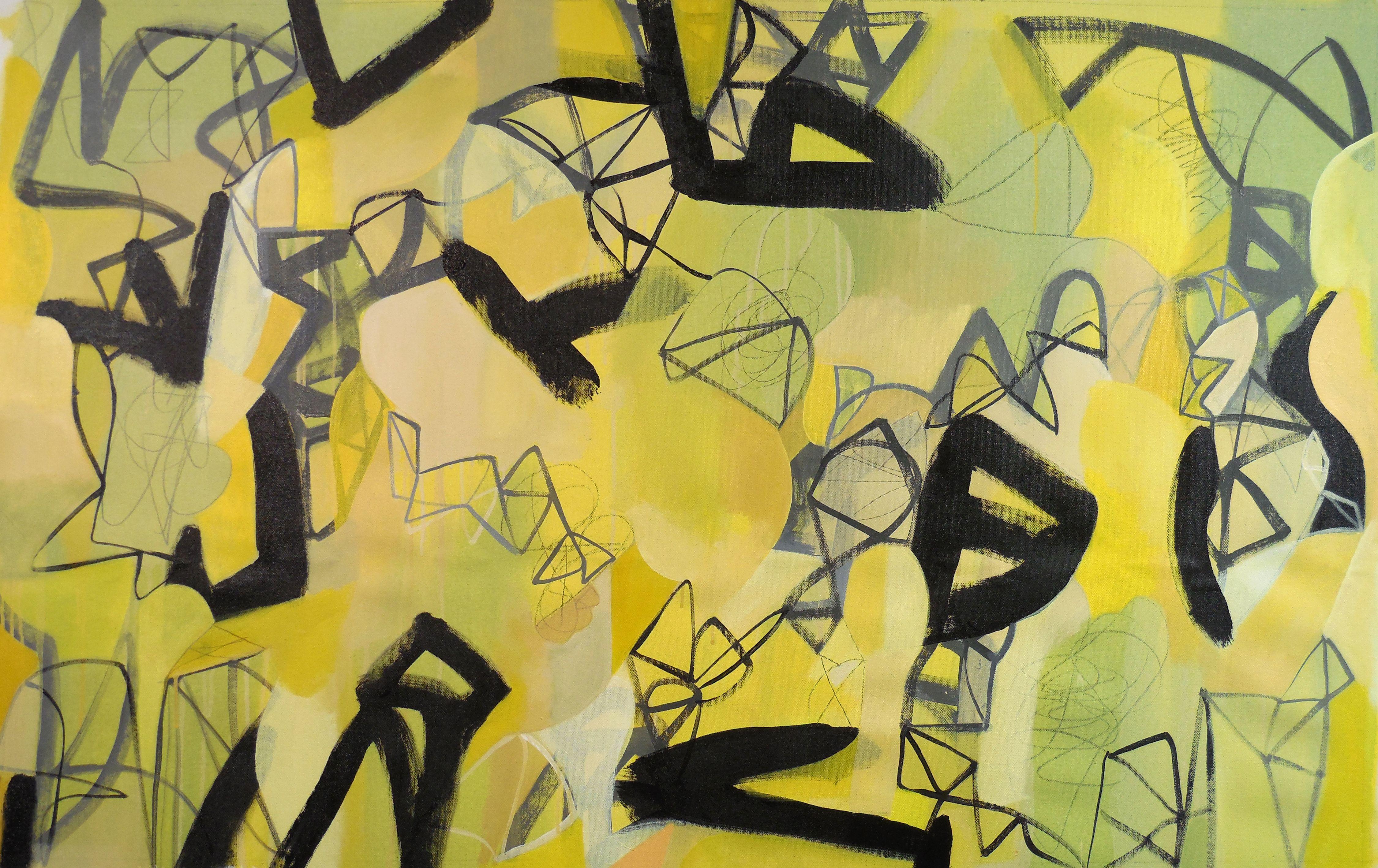 Abstract Painting di Hal Mayforth - Entracte, Pittura, Acrilico su tela