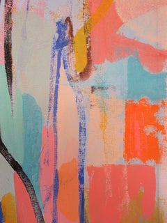 Flamingo A-Go-Go, Gemälde, Acryl auf Leinwand