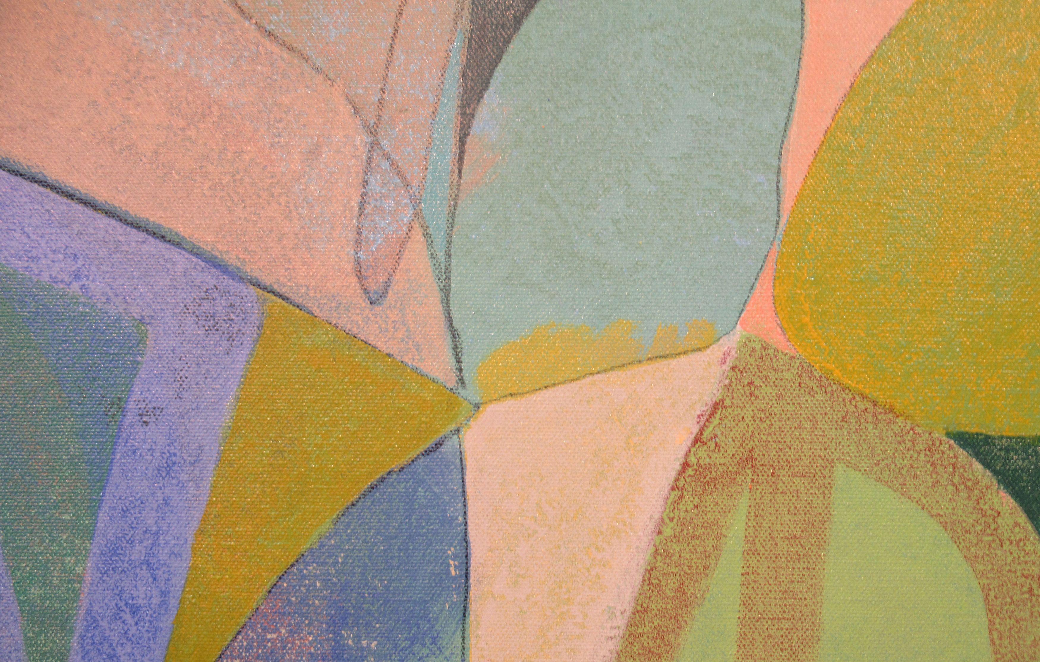 From An Angel To a Ghost, Painting, Acrylic on Canvas - Brown Abstract Painting by Hal Mayforth