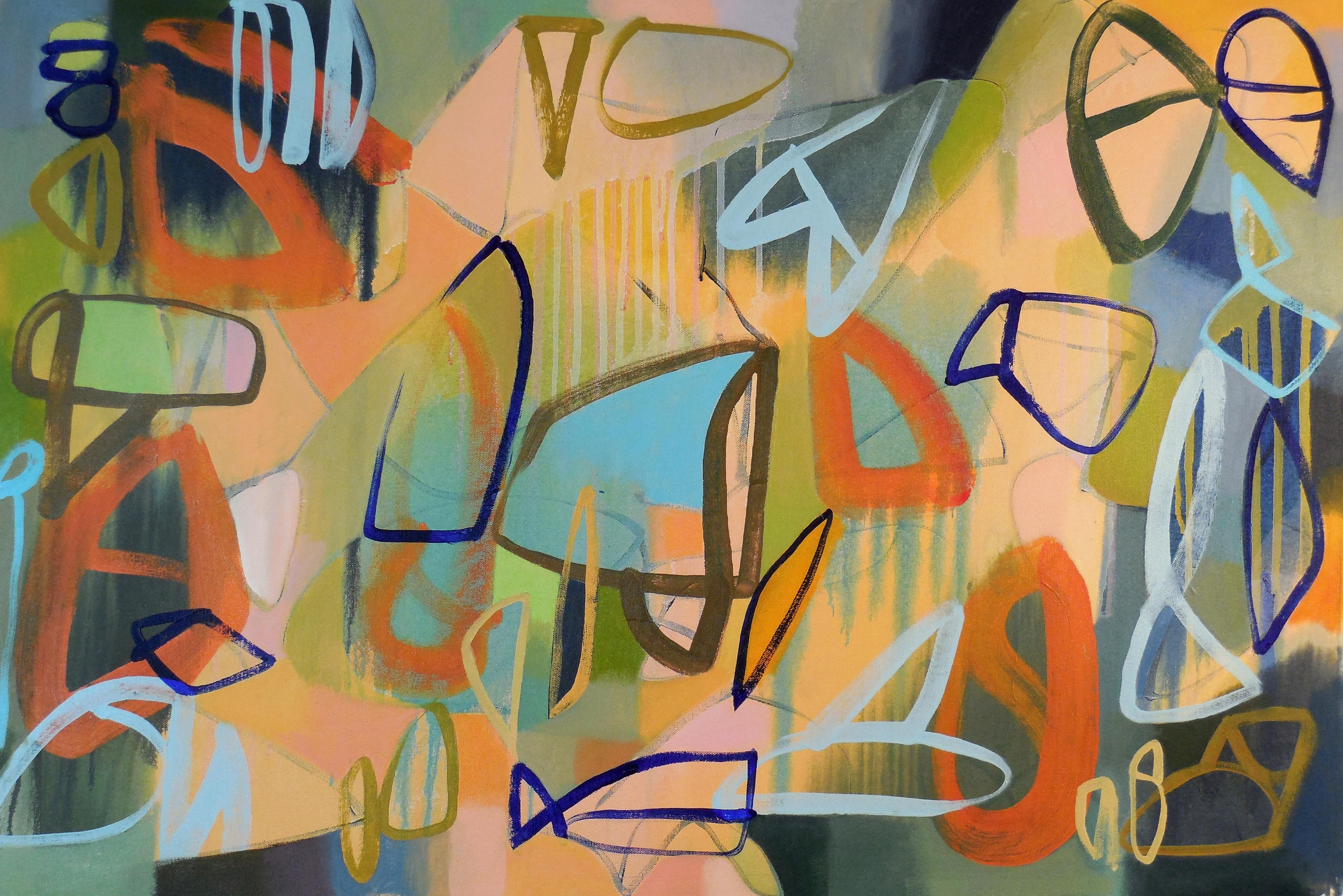 Abstract Painting di Hal Mayforth - Gambit, Pittura, Acrilico su tela