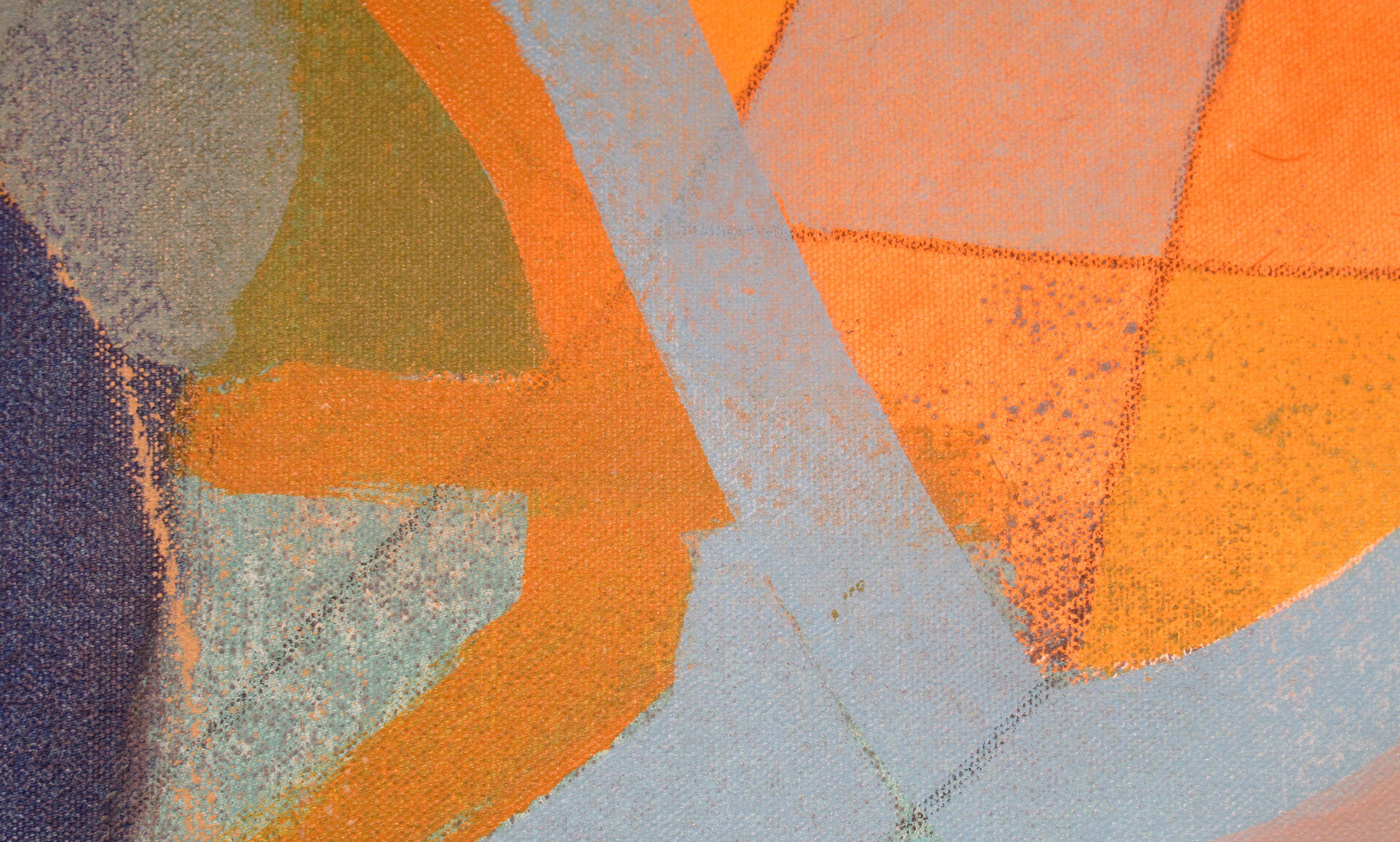 Ghost of a Chance, Pittura, Acrilico su tela - Abstract Painting Marrone di Hal Mayforth