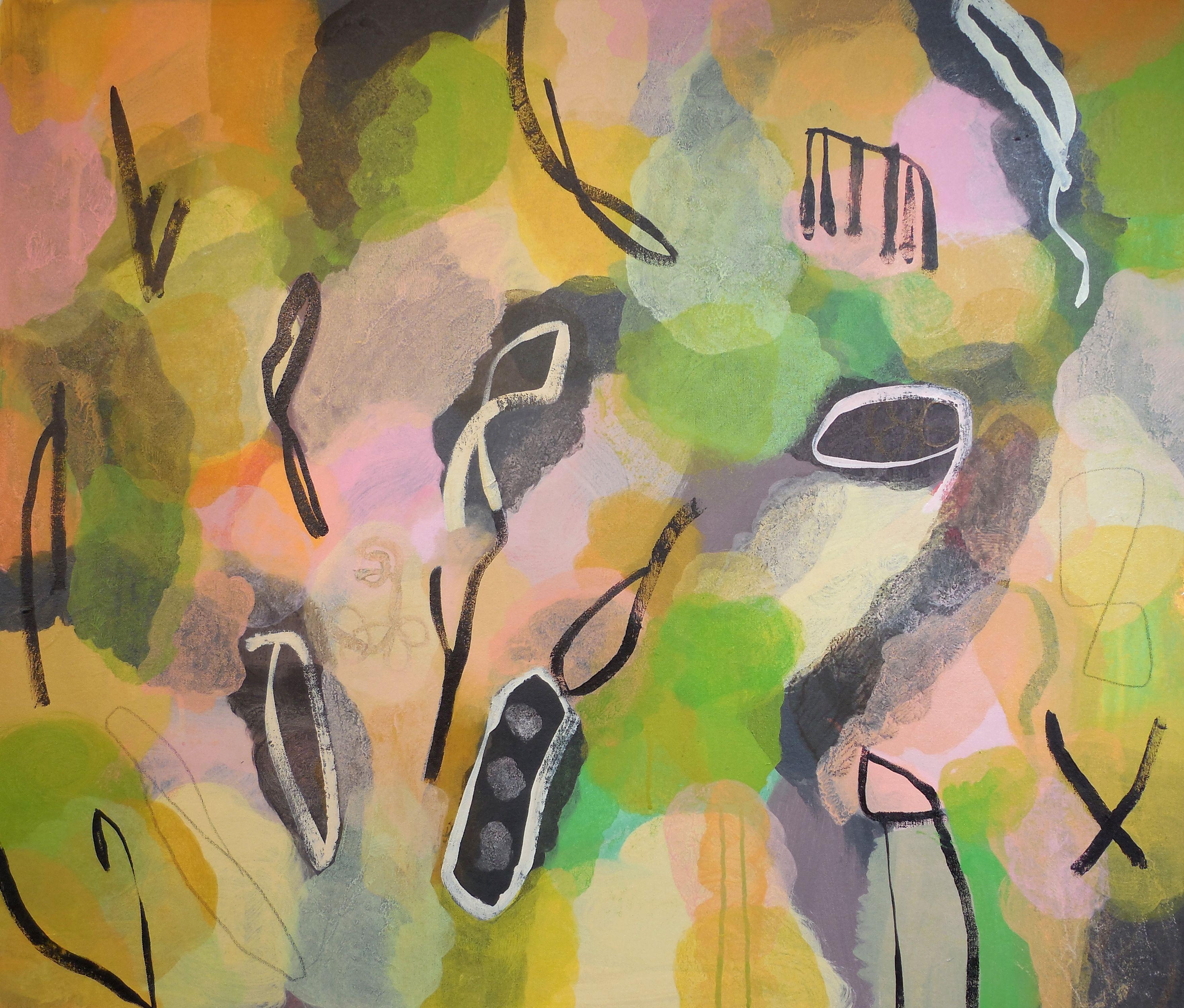 Abstract Painting di Hal Mayforth - Gumbo, Pittura, Acrilico su tela