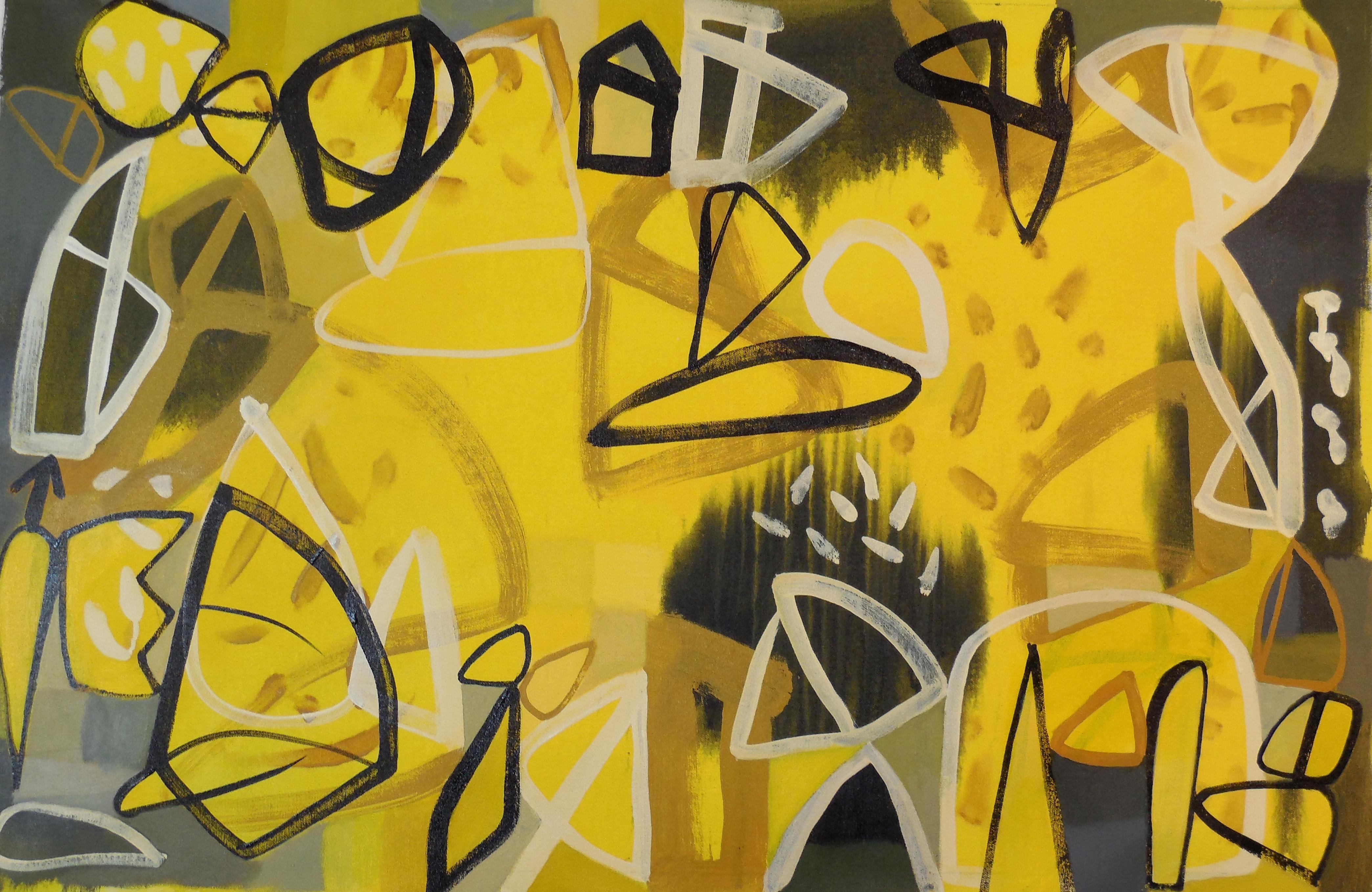 Abstract Painting di Hal Mayforth - Araldo, Pittura, Acrilico su tela