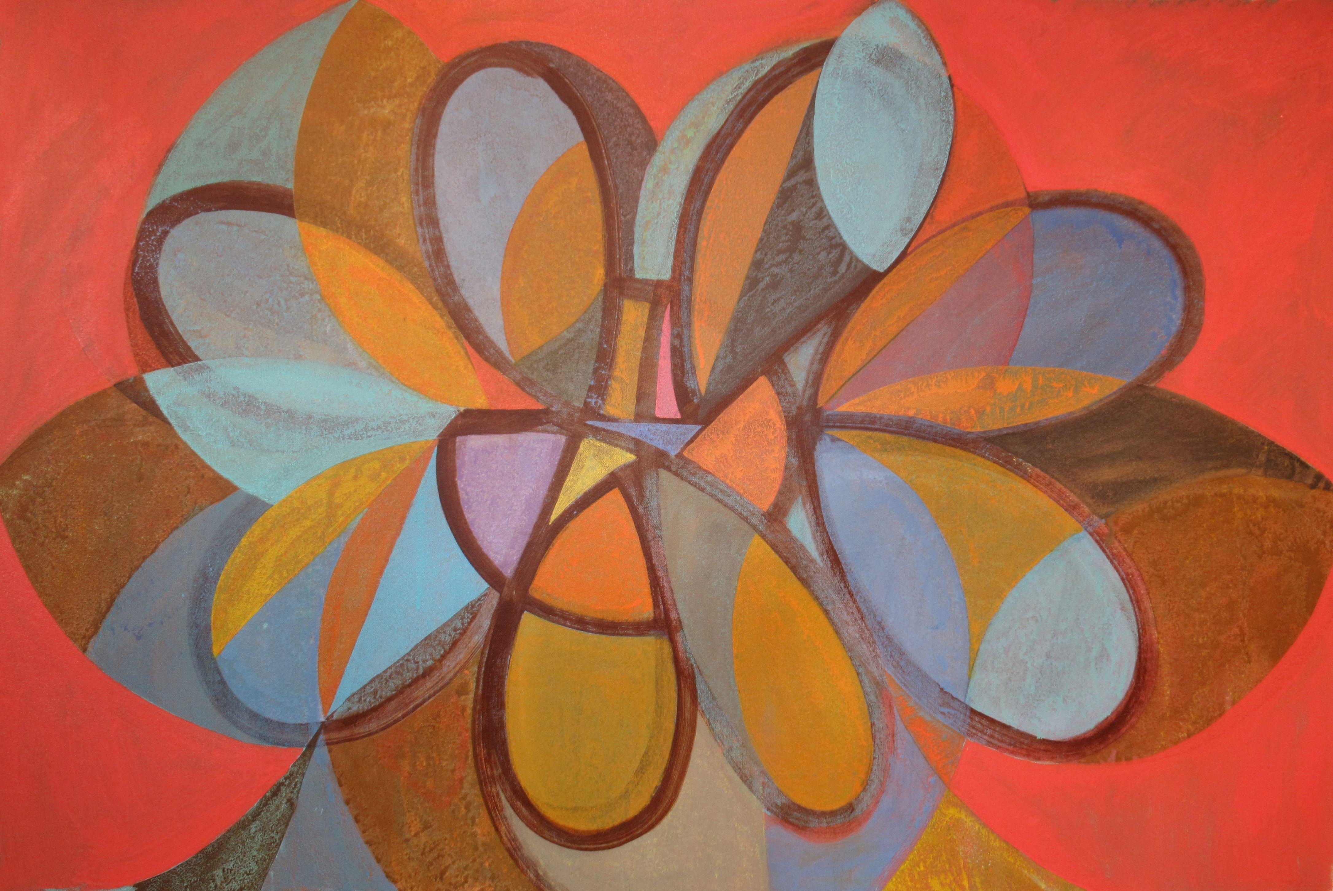 Hal Mayforth Abstract Painting - Hope Springs Internal, Painting, Acrylic on Canvas