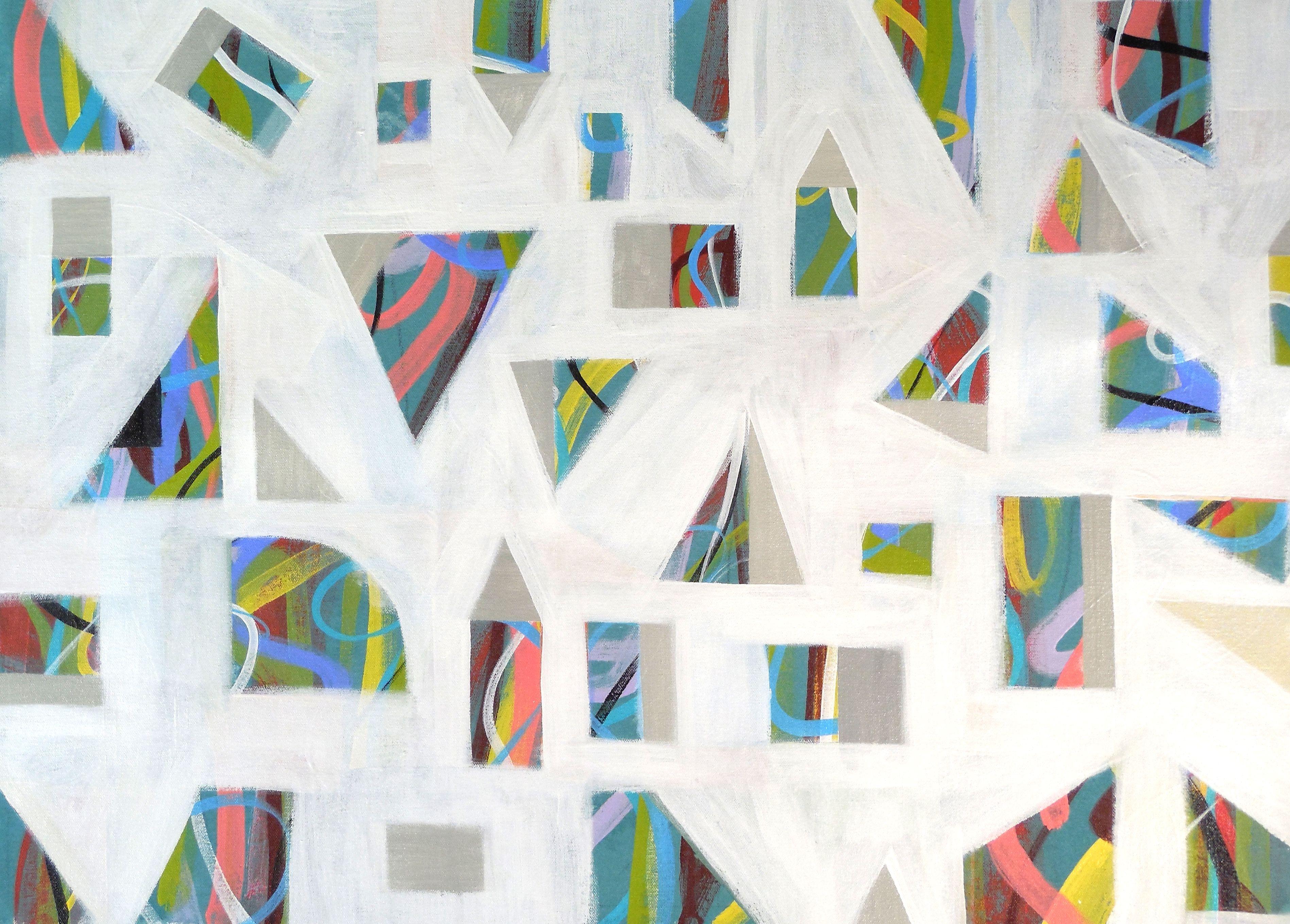 Abstract Painting de Hal Mayforth - Entremeses, Pintura, Acrílico sobre lienzo