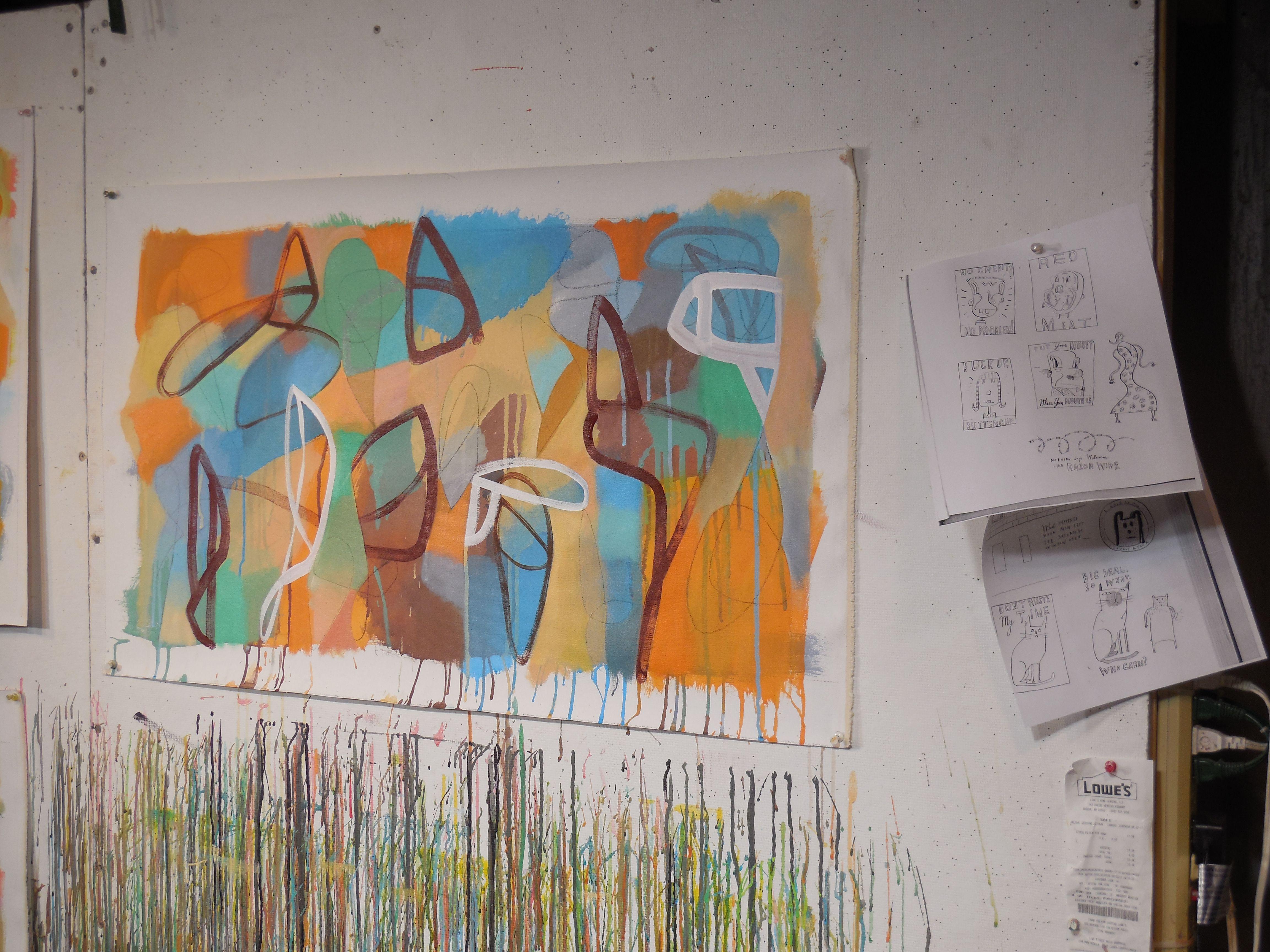 Chiamo il tuo nome, Pittura, Acrilico su tela - Painting di Hal Mayforth