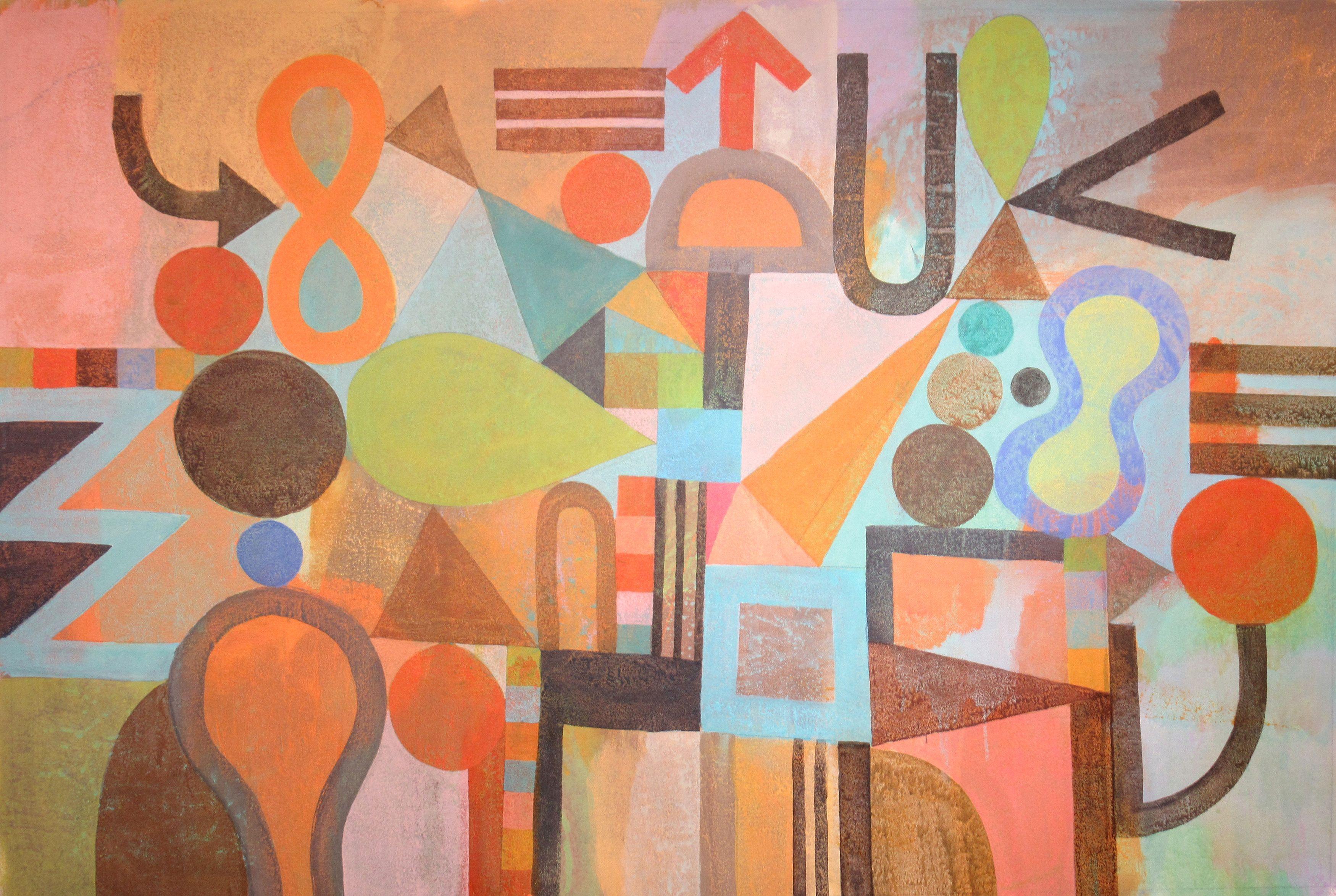Abstract Painting de Hal Mayforth - Se ha llegado a esto, Pintura, Acrílico sobre lienzo