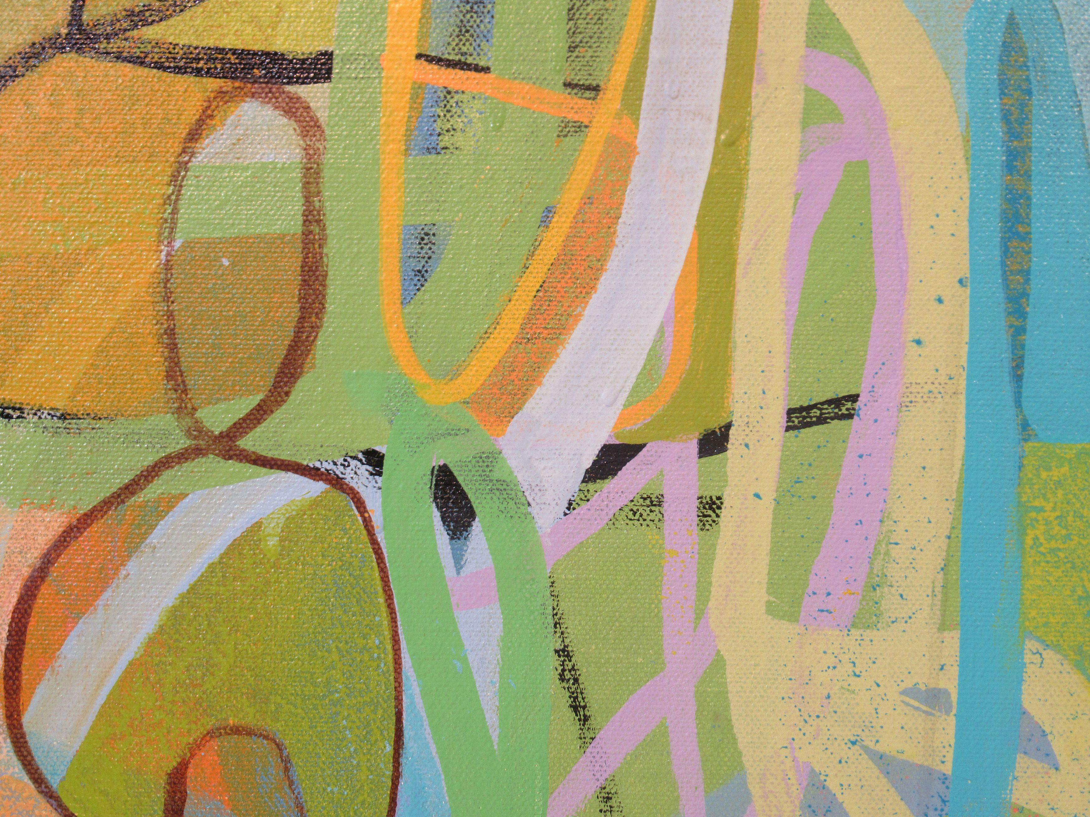 It Walks Among Us, Pittura, Acrilico su tela - Painting Astratto di Hal Mayforth