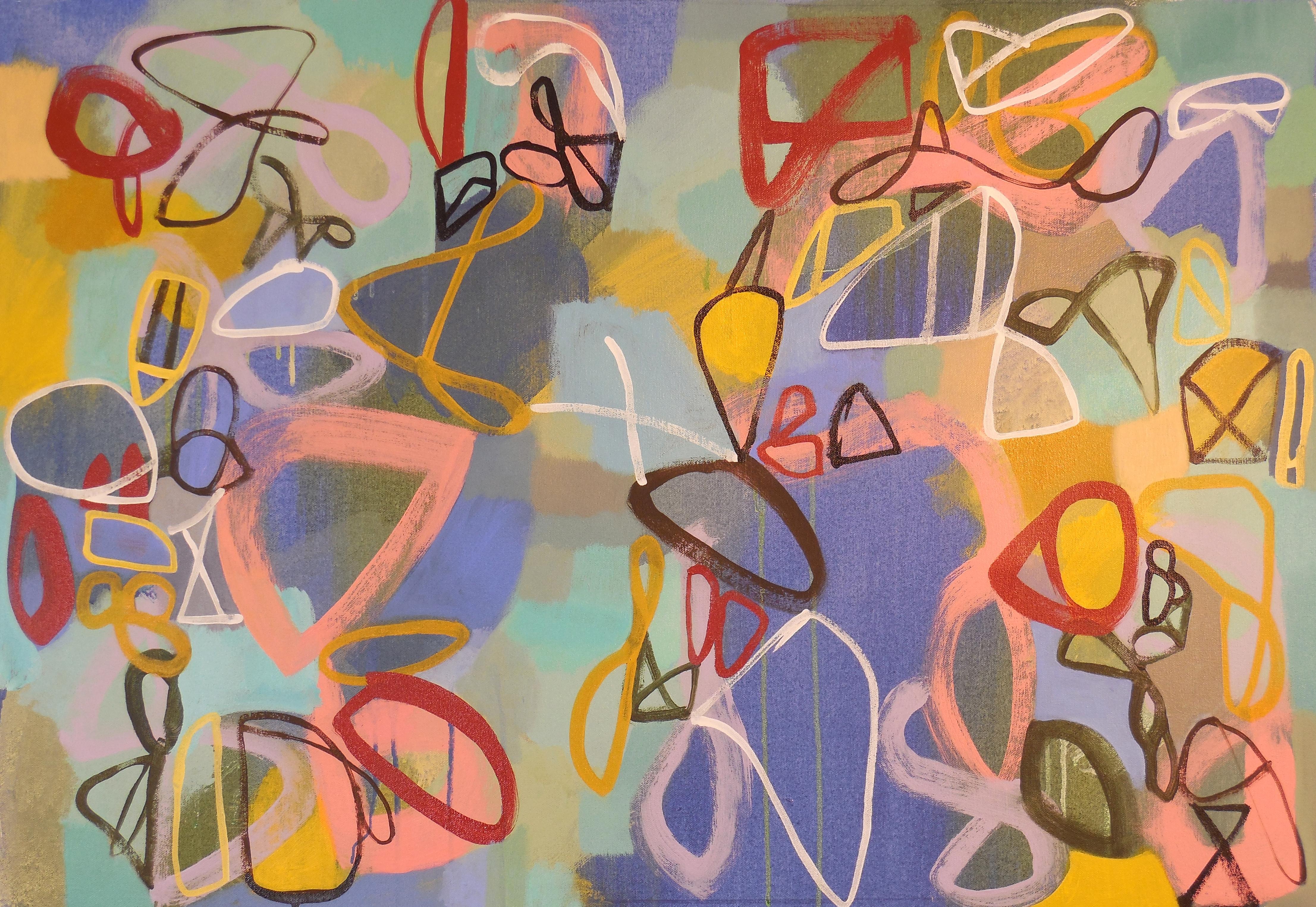 Abstract Painting di Hal Mayforth - Jest, Pittura, Acrilico su tela