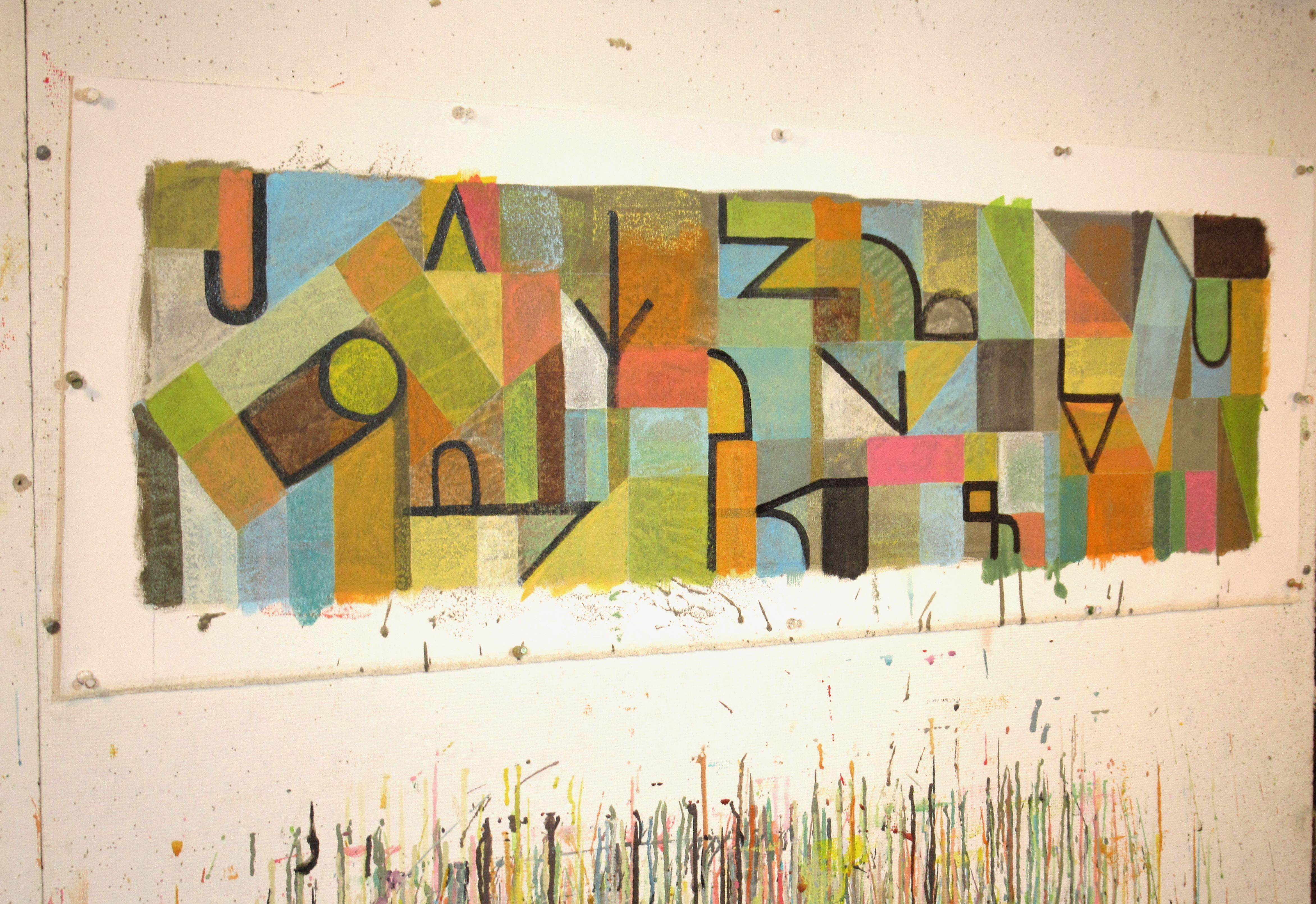 Joanycakes, Pittura, Acrilico su tela - Painting di Hal Mayforth