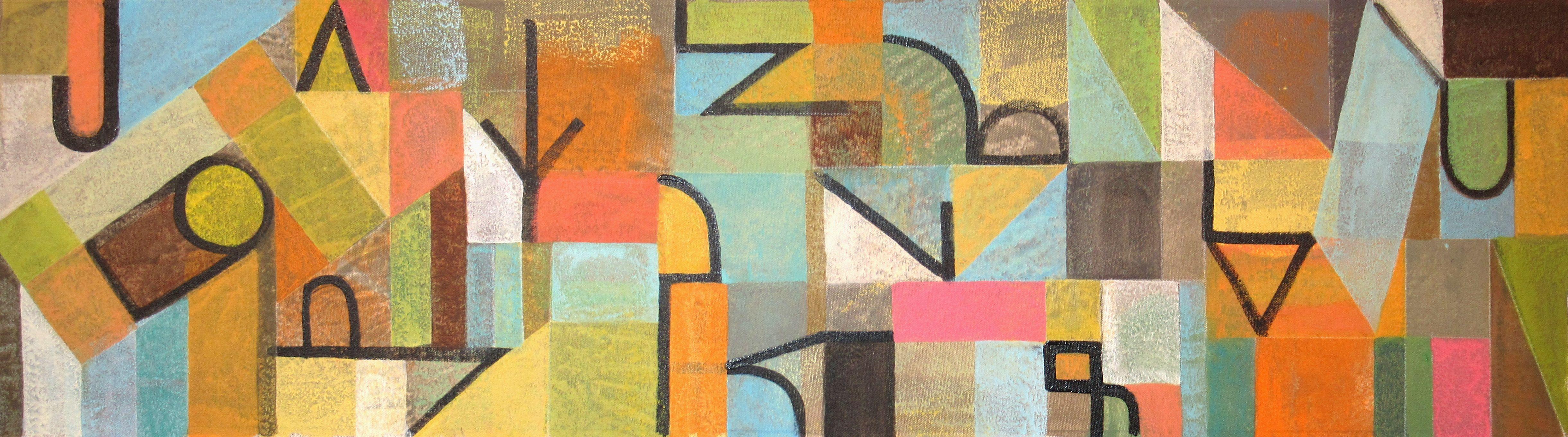 Abstract Painting di Hal Mayforth - Joanycakes, Pittura, Acrilico su tela