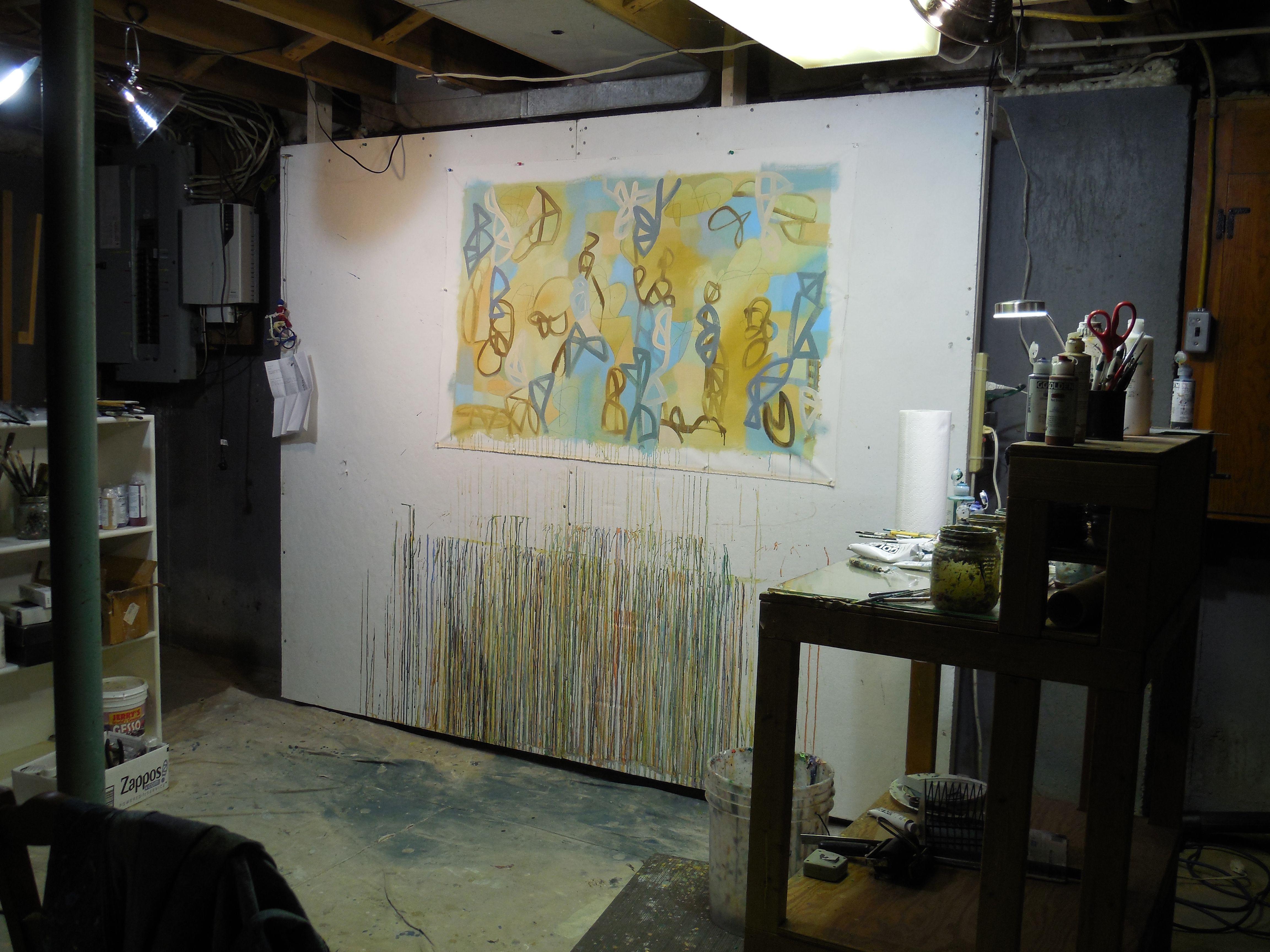 La Luce, Pittura, Acrilico su tela - Painting di Hal Mayforth