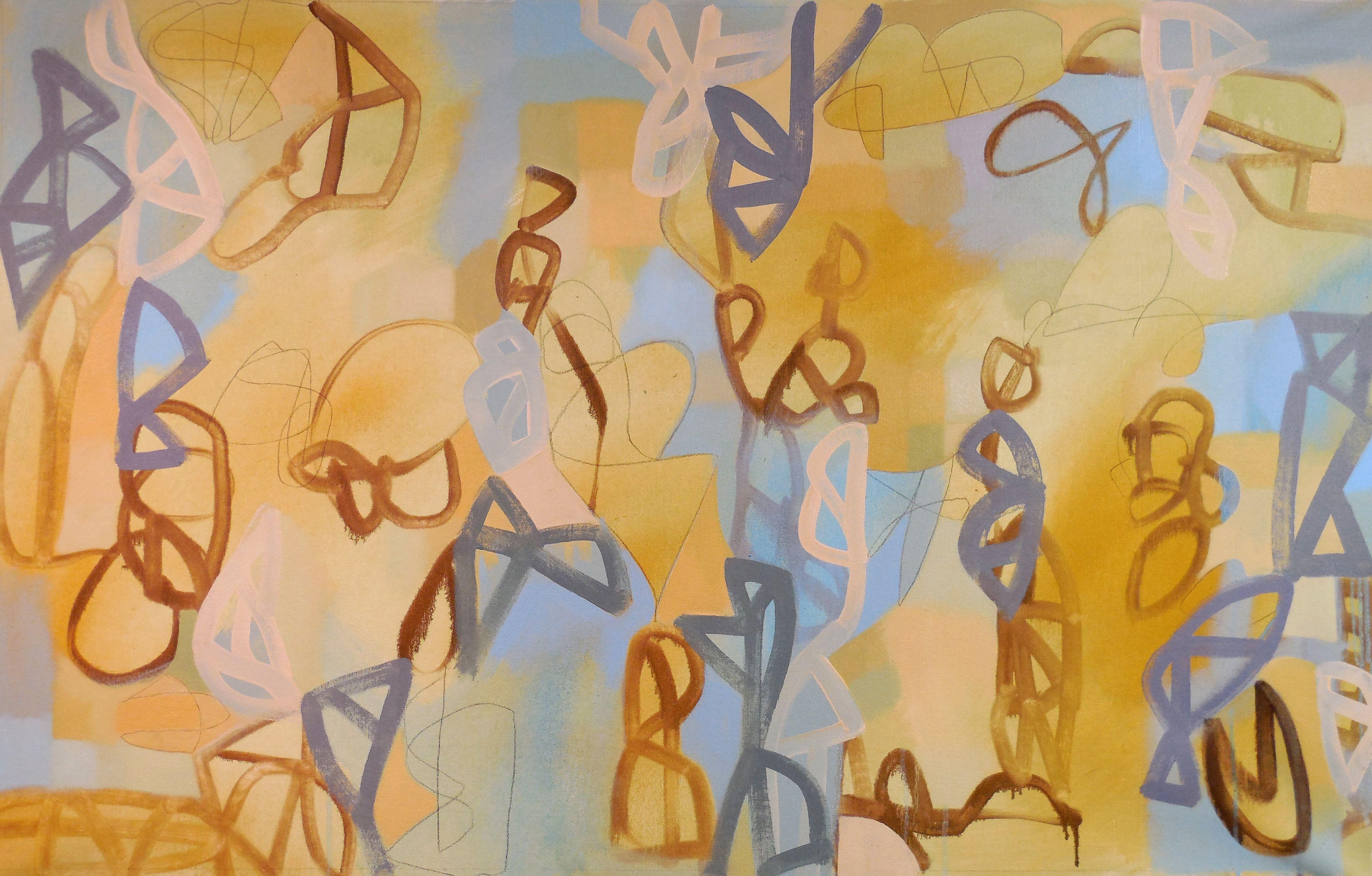 Abstract Painting di Hal Mayforth - La Luce, Pittura, Acrilico su tela