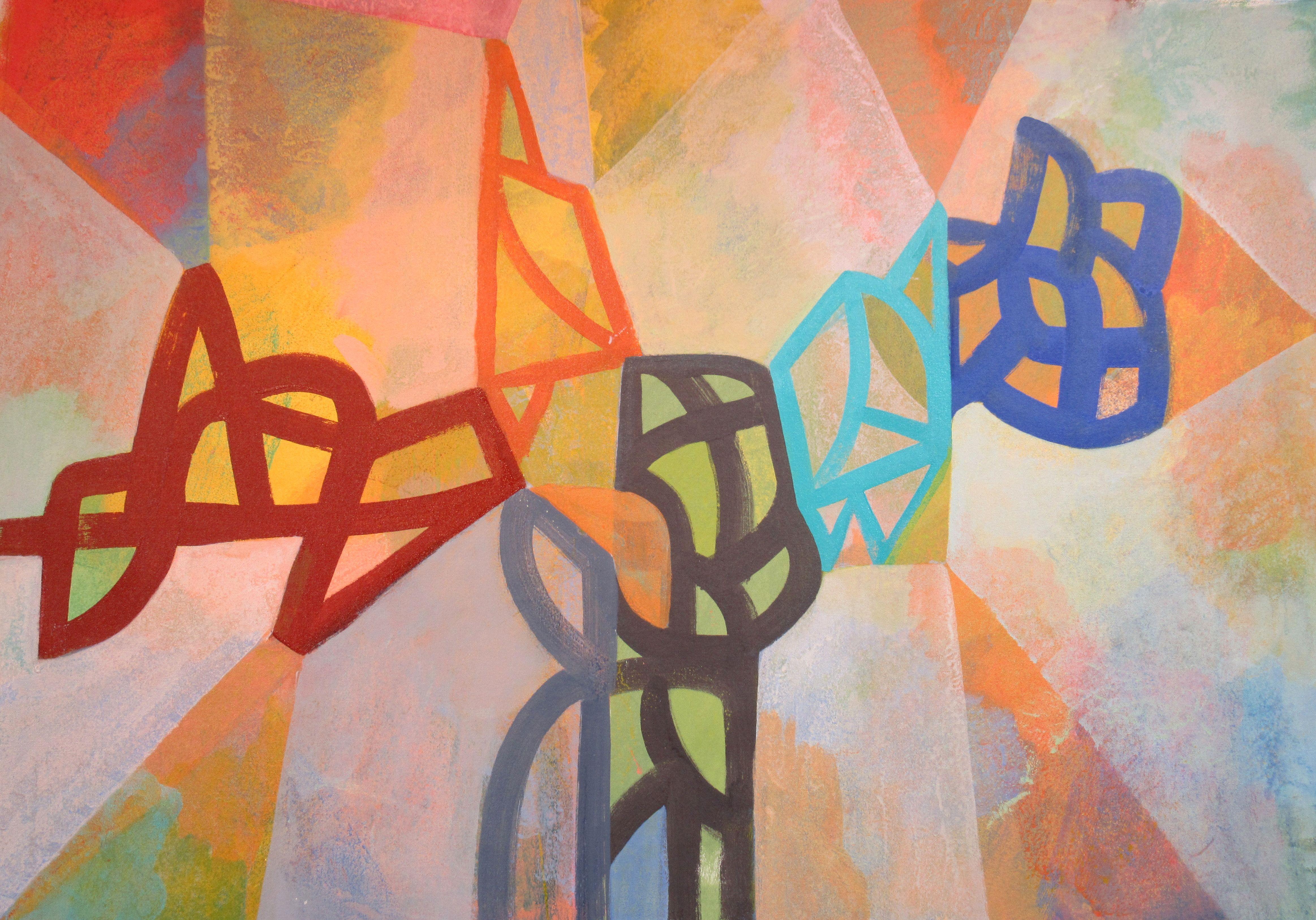 Abstract Painting di Hal Mayforth - Faro, Pittura, Acrilico su tela