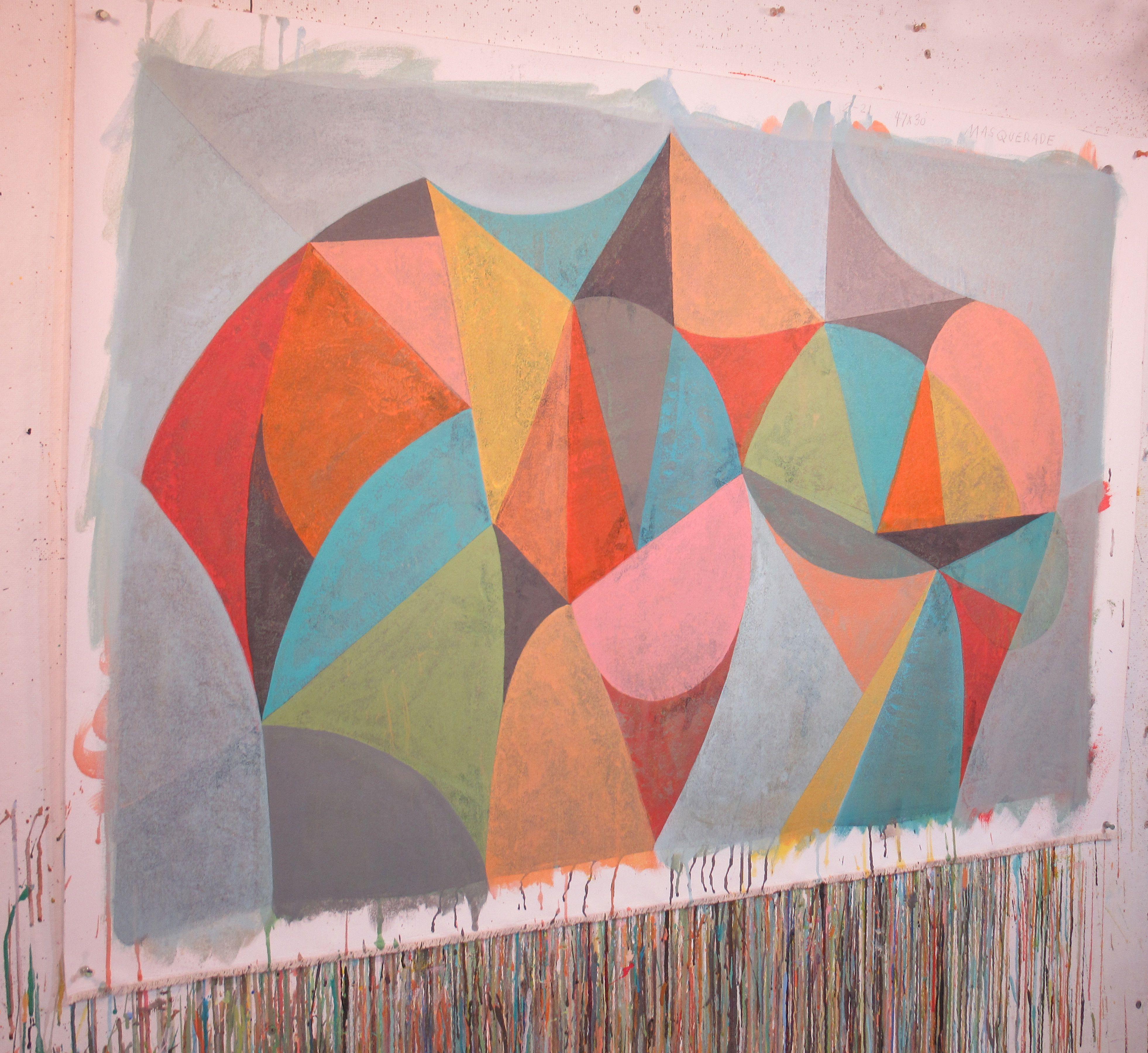 Masquerade, Pittura, Acrilico su tela - Painting di Hal Mayforth
