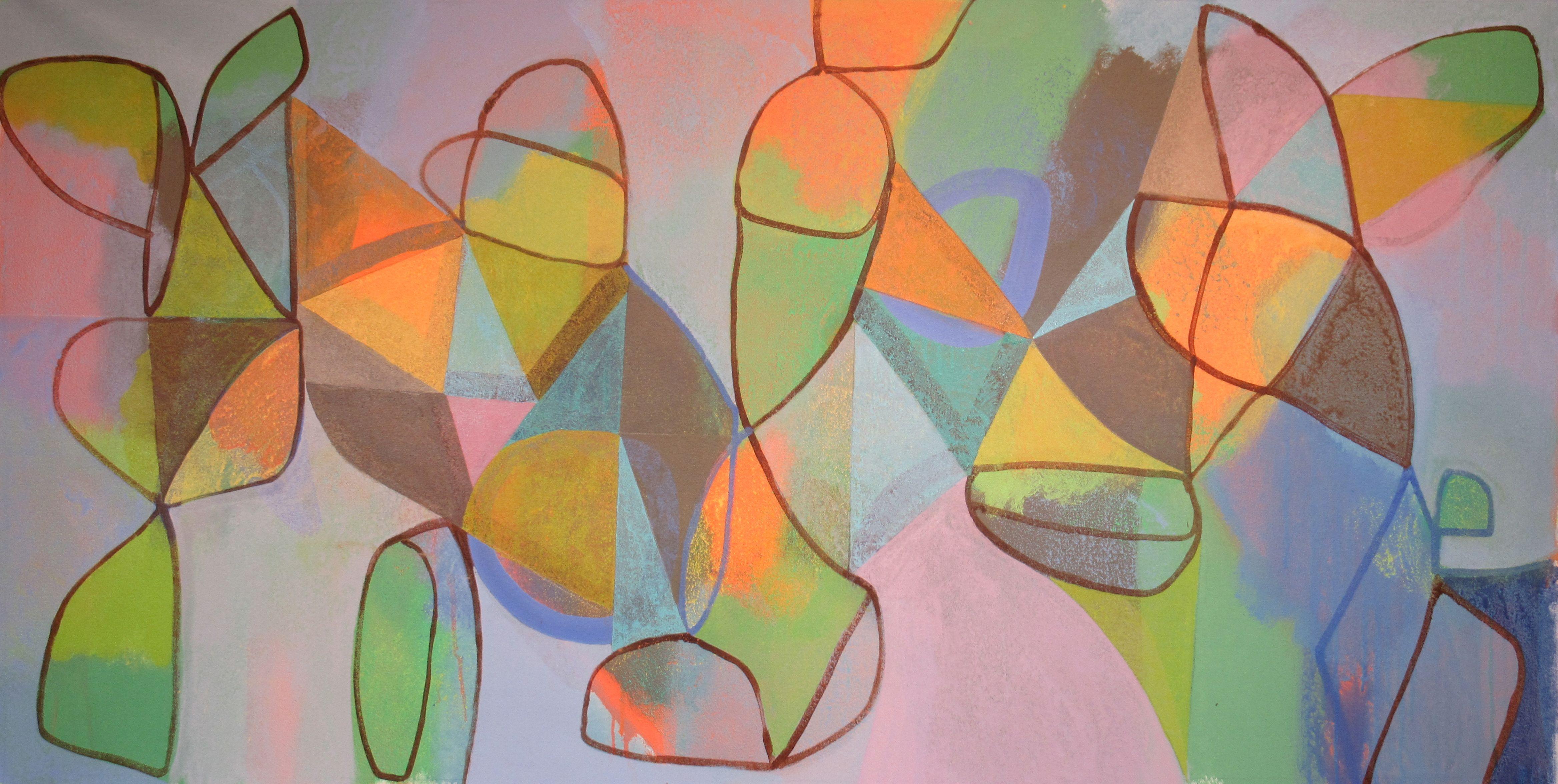 Abstract Painting Hal Mayforth - Mon jour de chance, peinture, acrylique sur toile