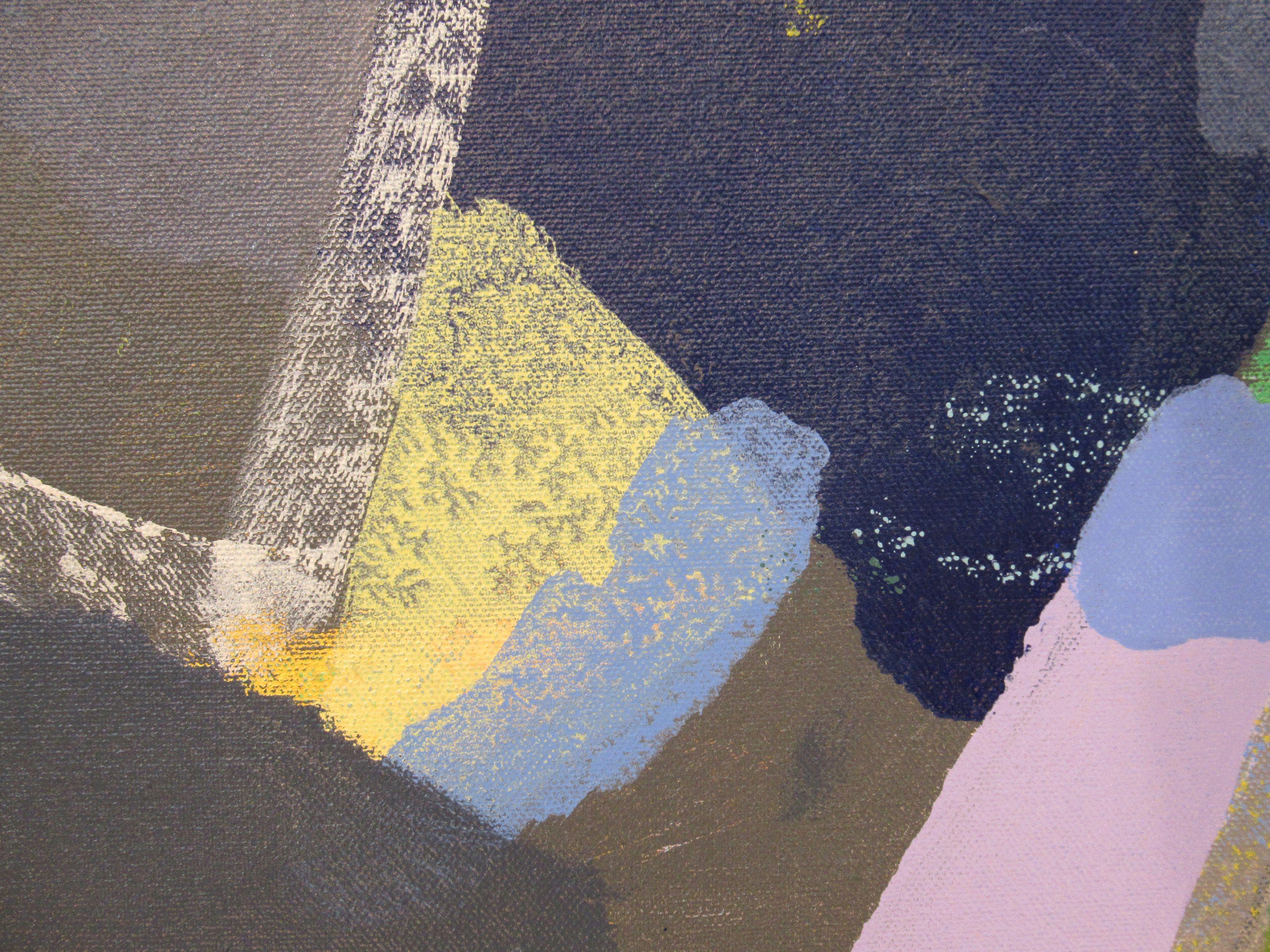 Una volta troppo spesso, Pittura, Acrilico su tela - Painting Astratto di Hal Mayforth