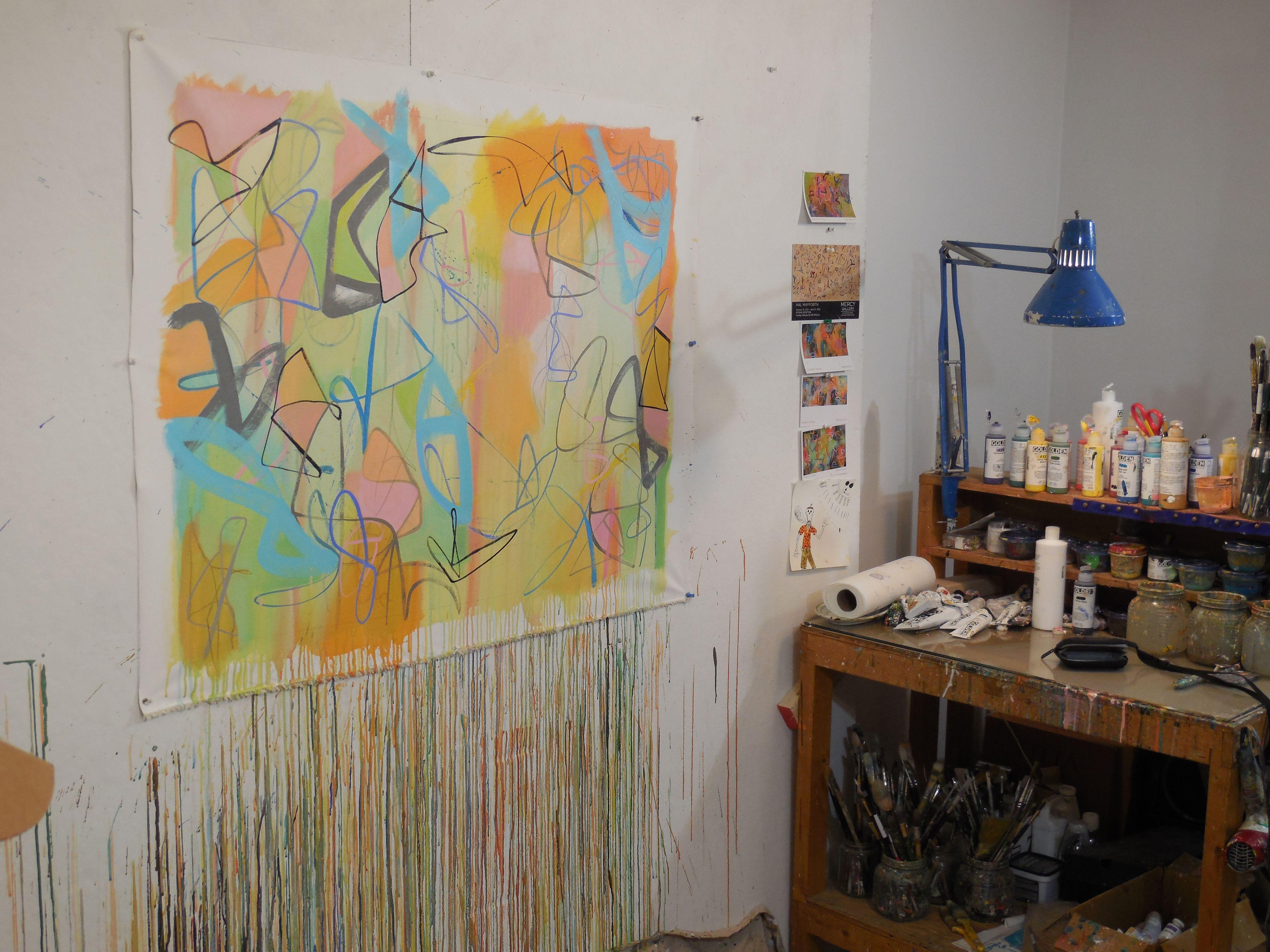 Parfait, Pittura, Acrilico su tela - Painting di Hal Mayforth
