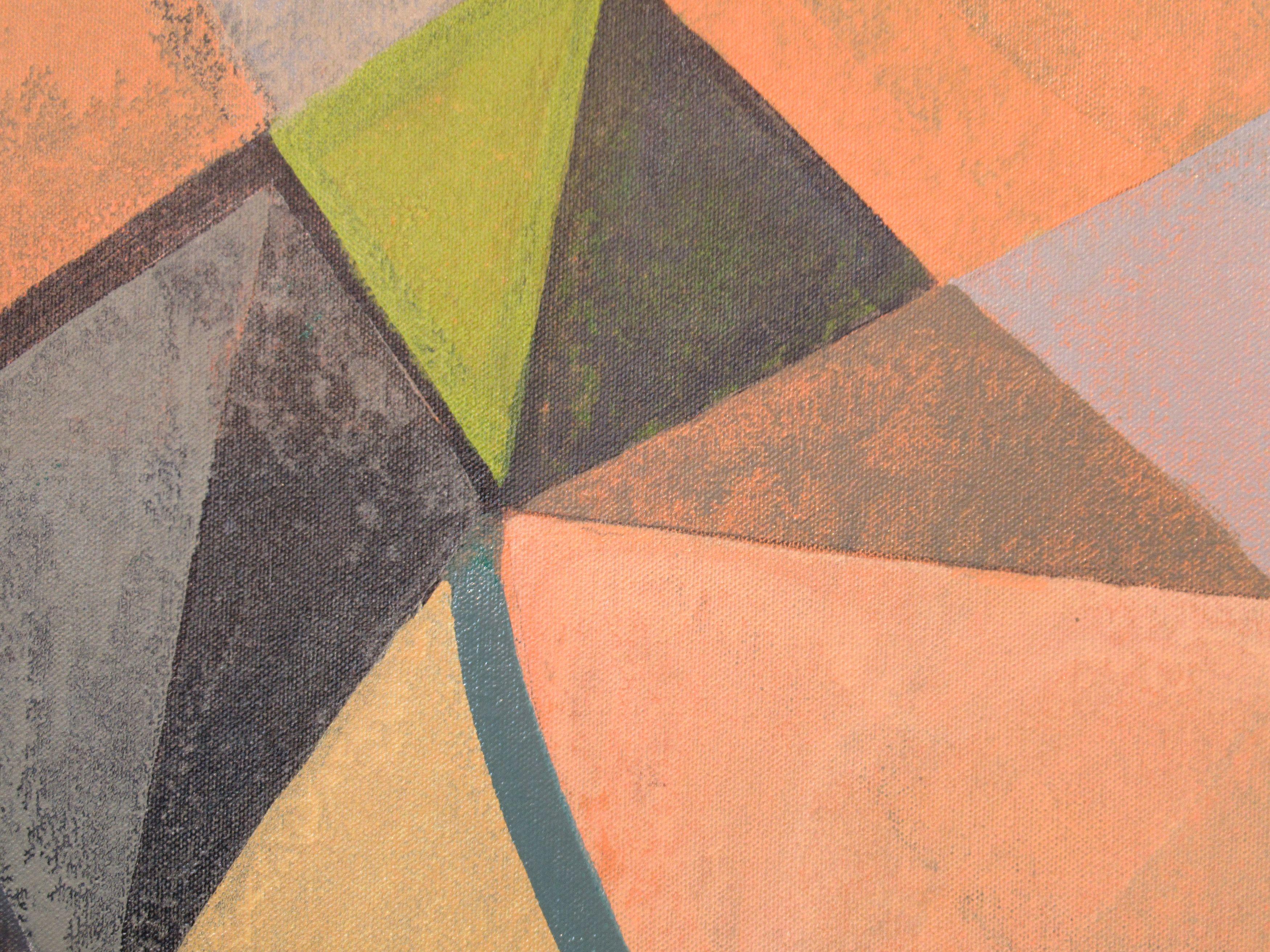 Peachy Keen, Pittura, Acrilico su tela - Painting di Hal Mayforth