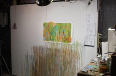 Plant forms One, peinture, acrylique sur toile