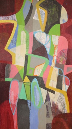 Changement sismique, peinture, acrylique sur toile