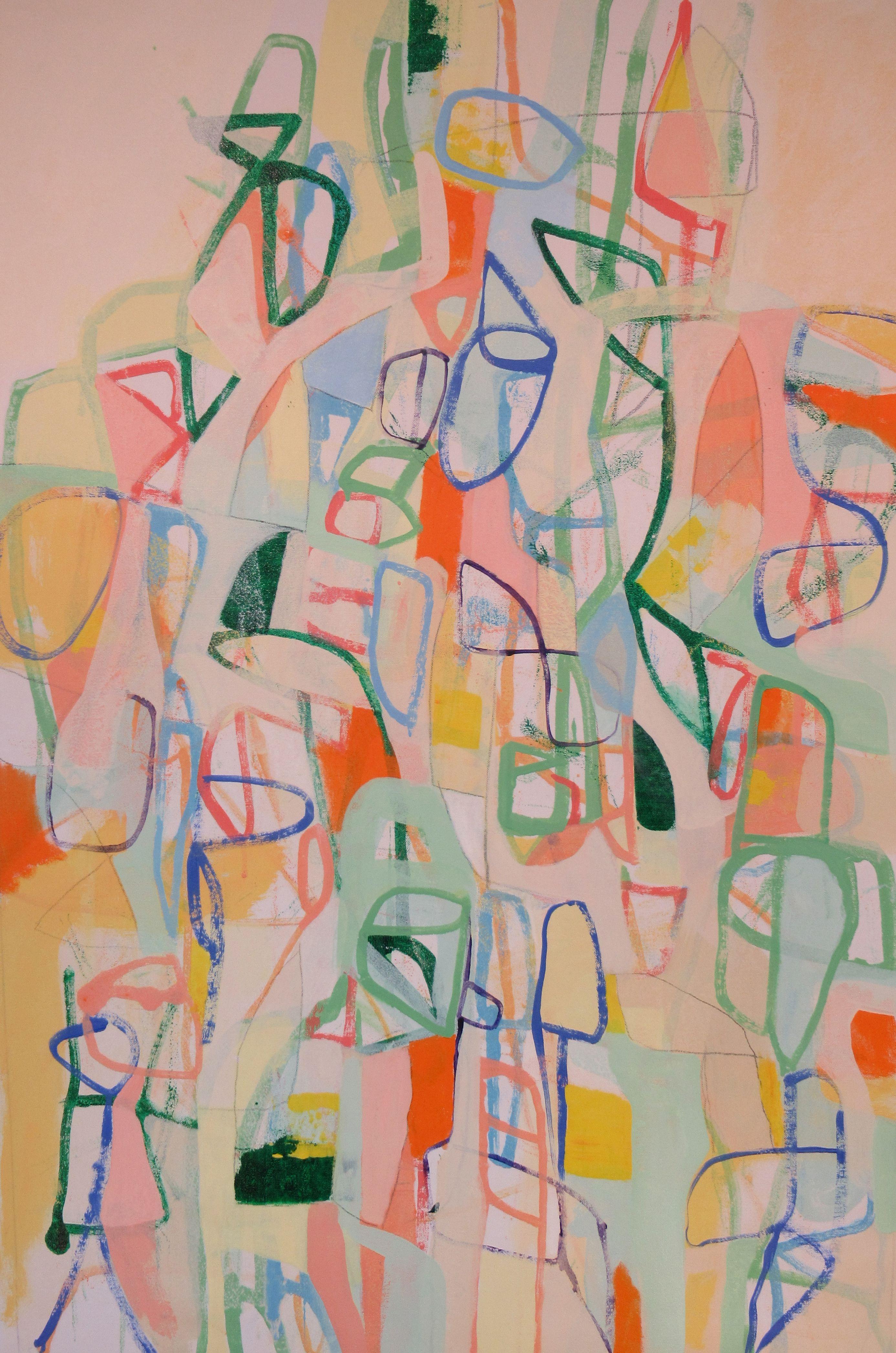 Hal Mayforth Abstract Painting - Shorthand for Daybreak, Painting, Acrylic on Canvas