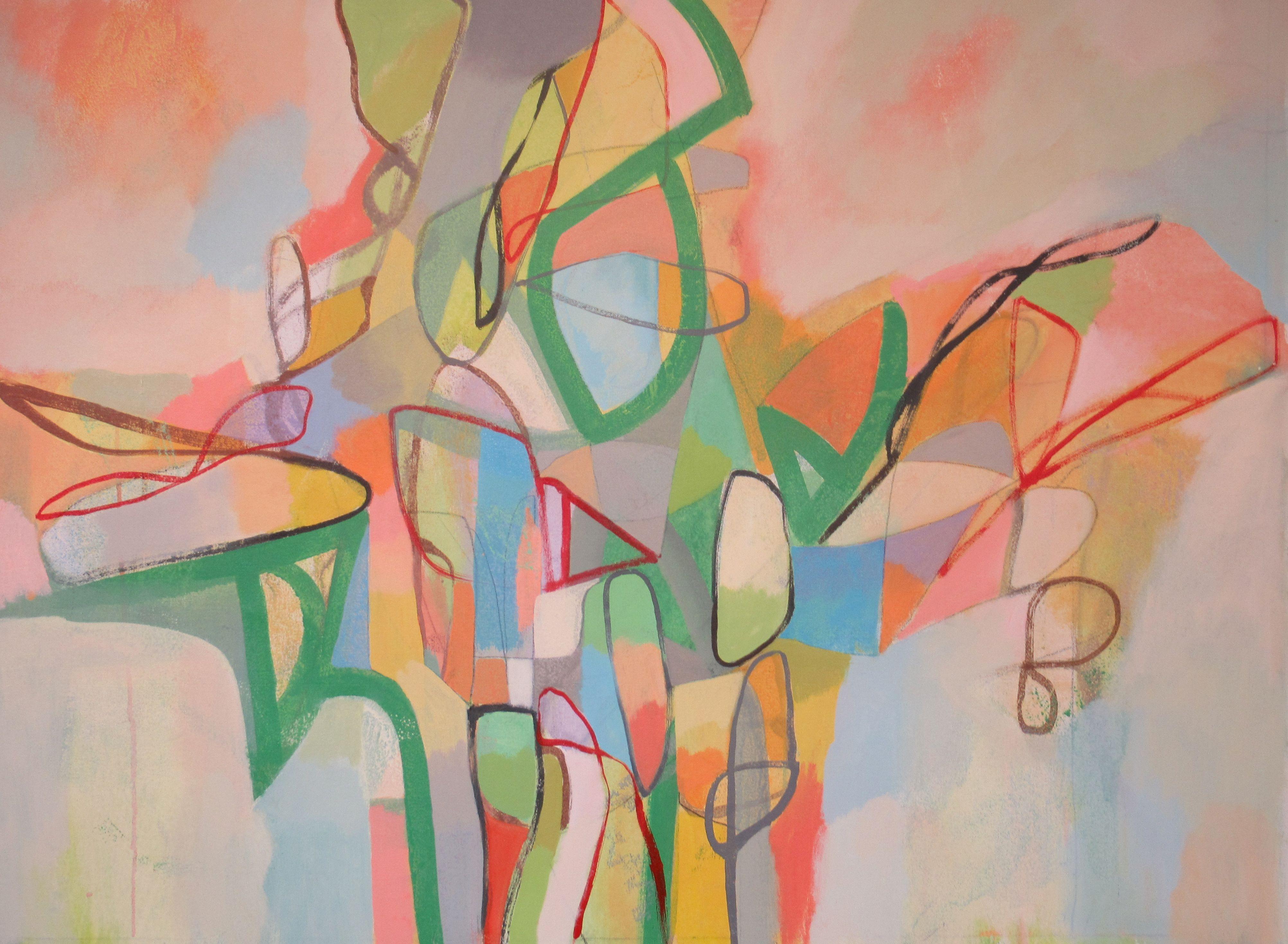 Hal Mayforth Abstract Painting - Slow Moving Cold Front, Painting, Acrylic on Canvas