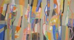 Soliloque dans une salle bondée, peinture, acrylique sur toile