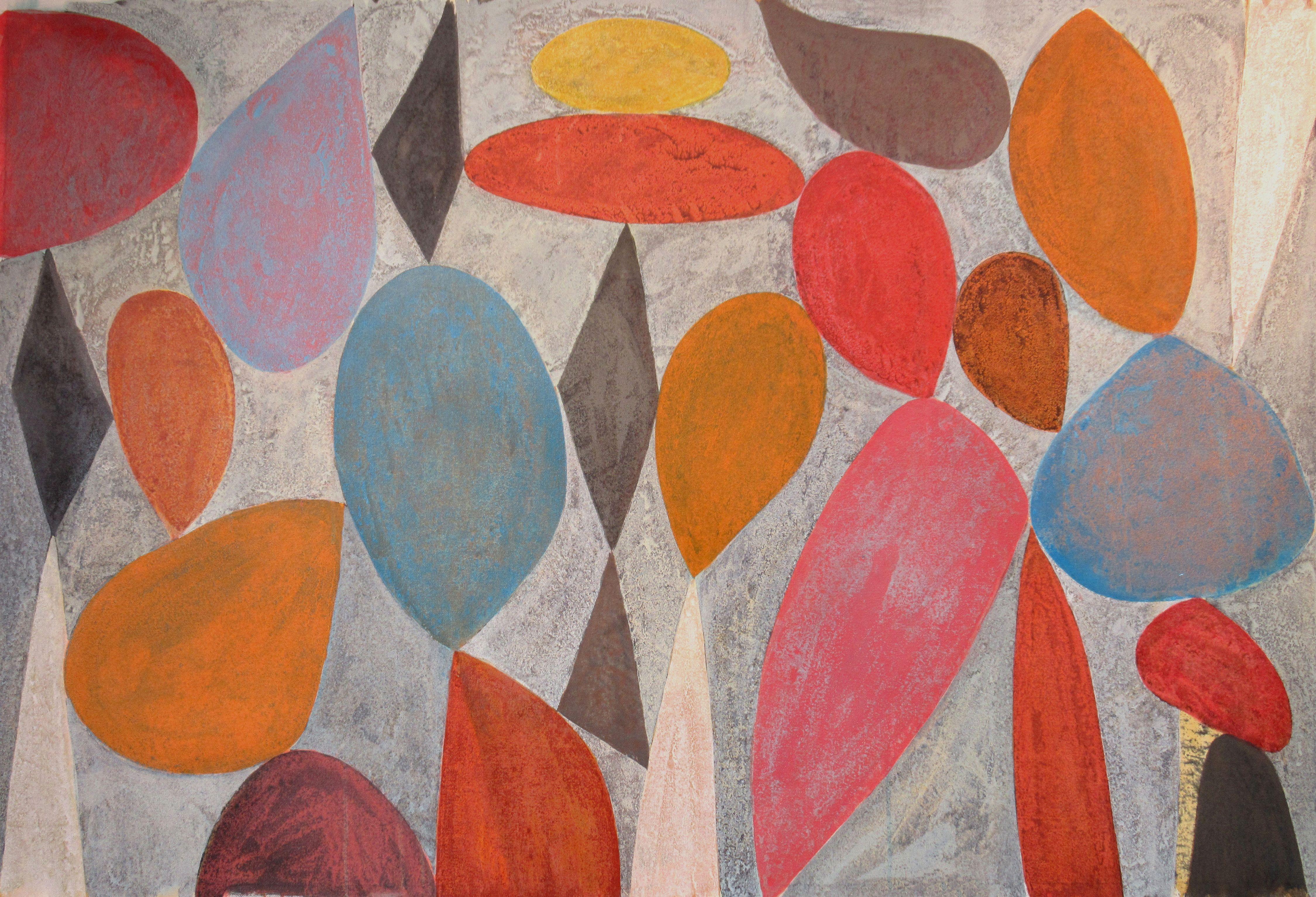 Abstract Painting de Hal Mayforth - Tienda Rocas, Pintura, Acrílico sobre lienzo