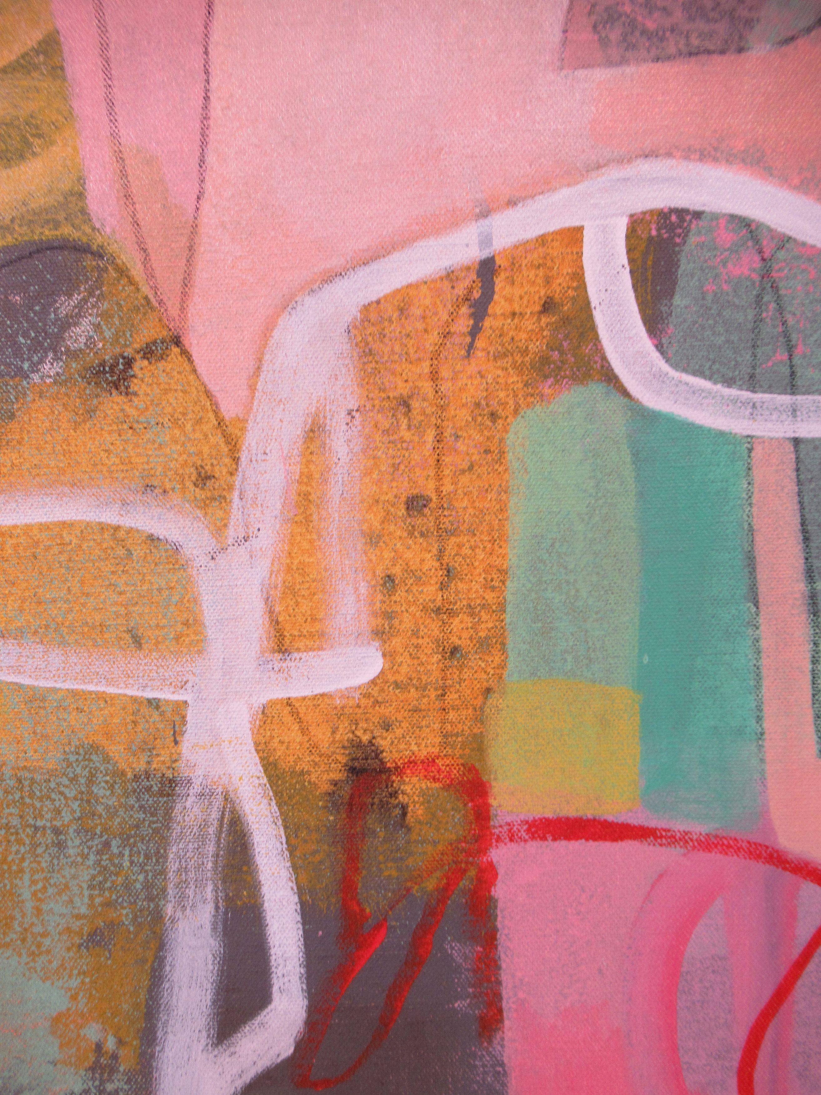 That's One Way To Look at It, Painting, Acrylic on Canvas - Brown Abstract Painting by Hal Mayforth