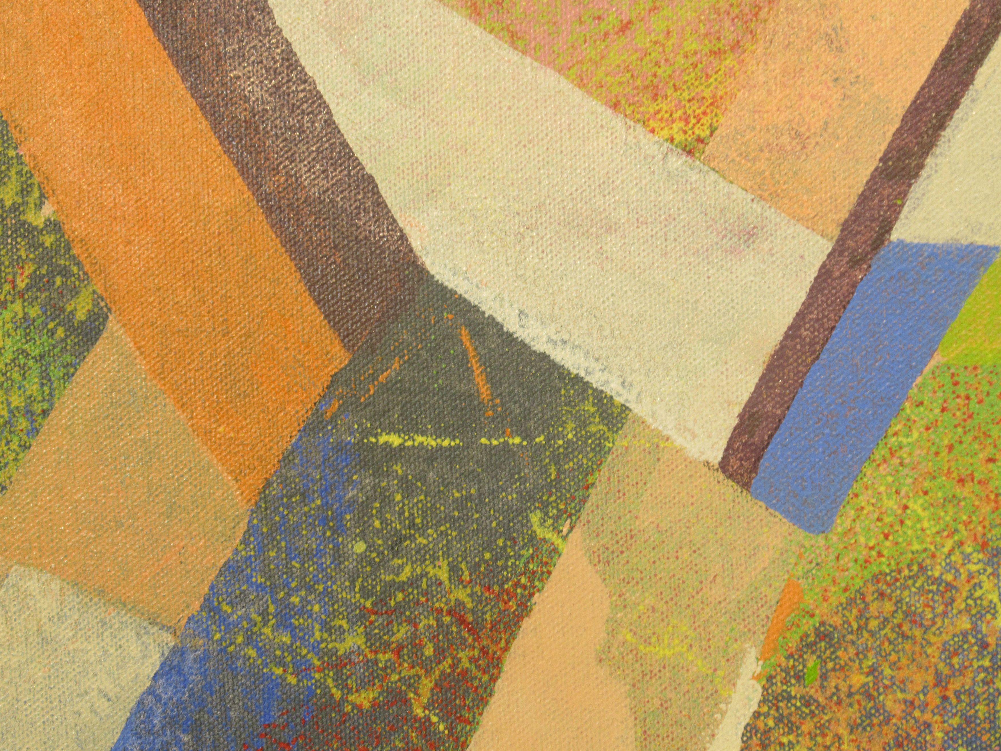 El secreto está fuera, Pintura, Acrílico sobre lienzo - Painting Abstracto de Hal Mayforth