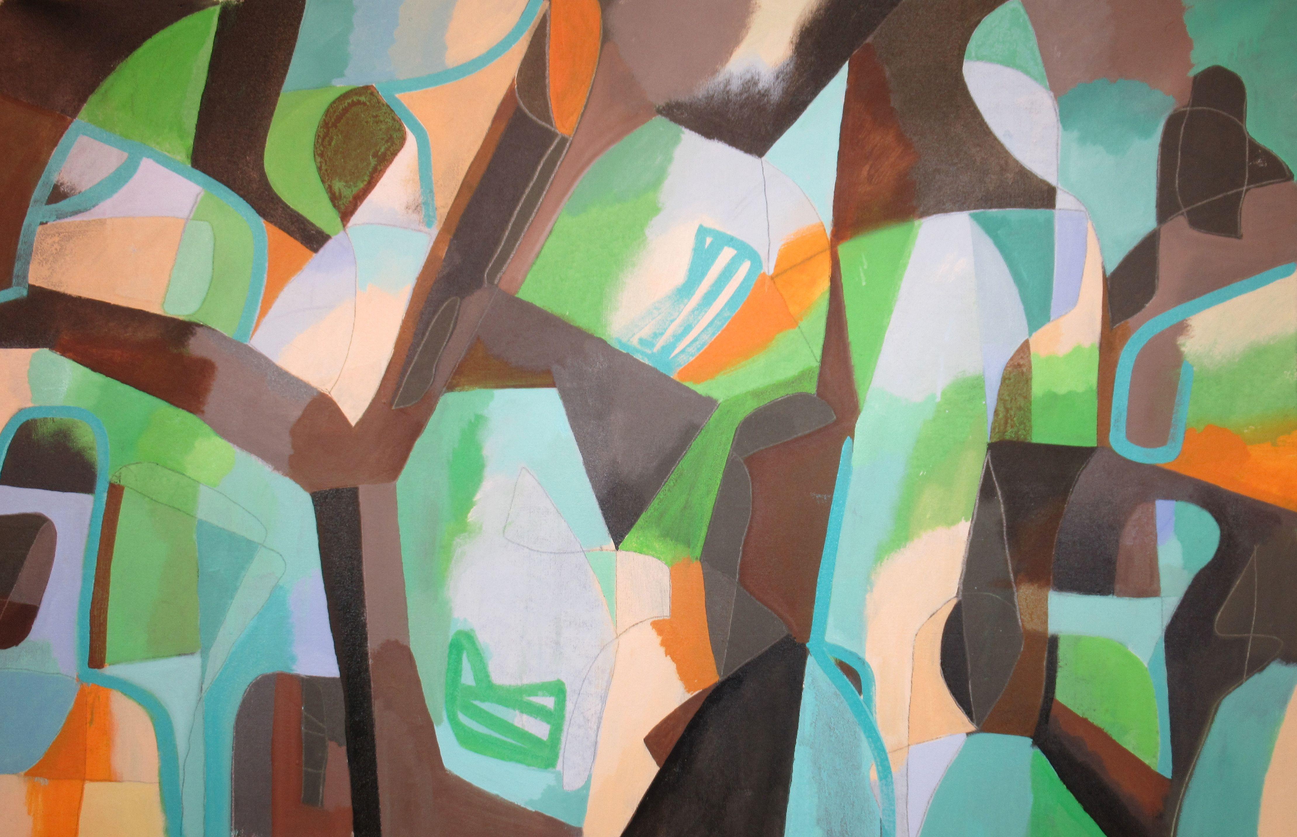Abstract Painting di Hal Mayforth - Tre buone ragioni, Pittura, Acrilico su tela