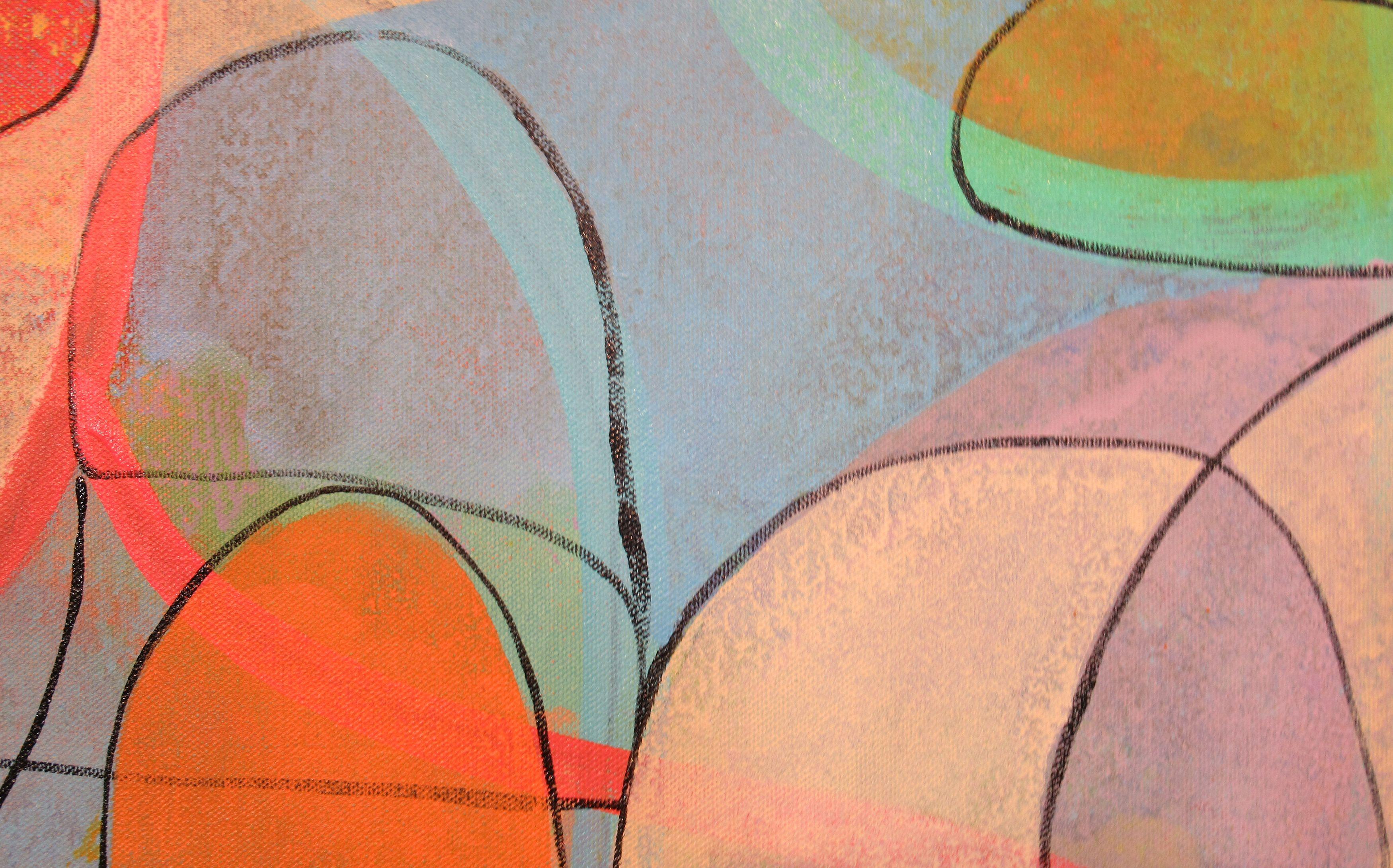 Siamo d'accordo, Pittura, Acrilico su tela - Painting di Hal Mayforth