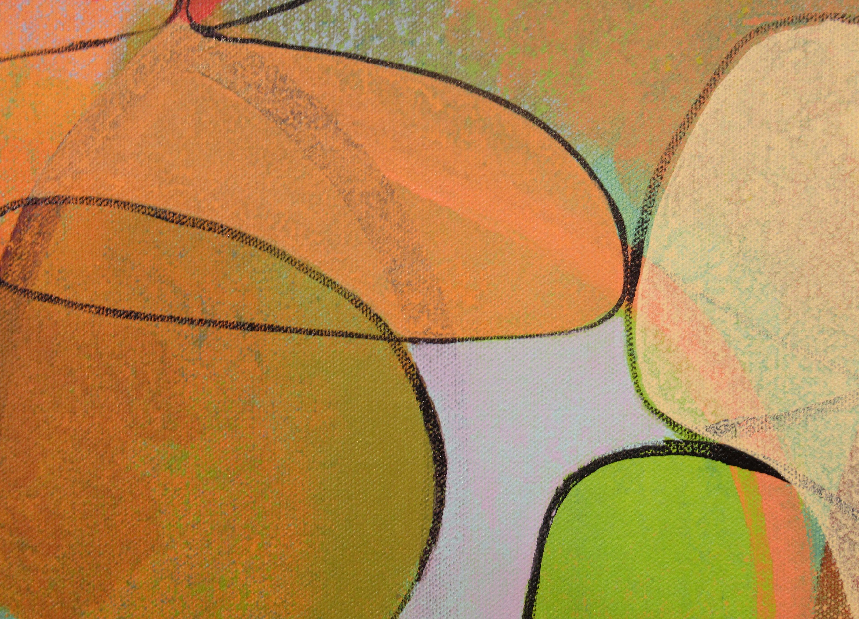 Siamo d'accordo, Pittura, Acrilico su tela - Painting Astratto di Hal Mayforth