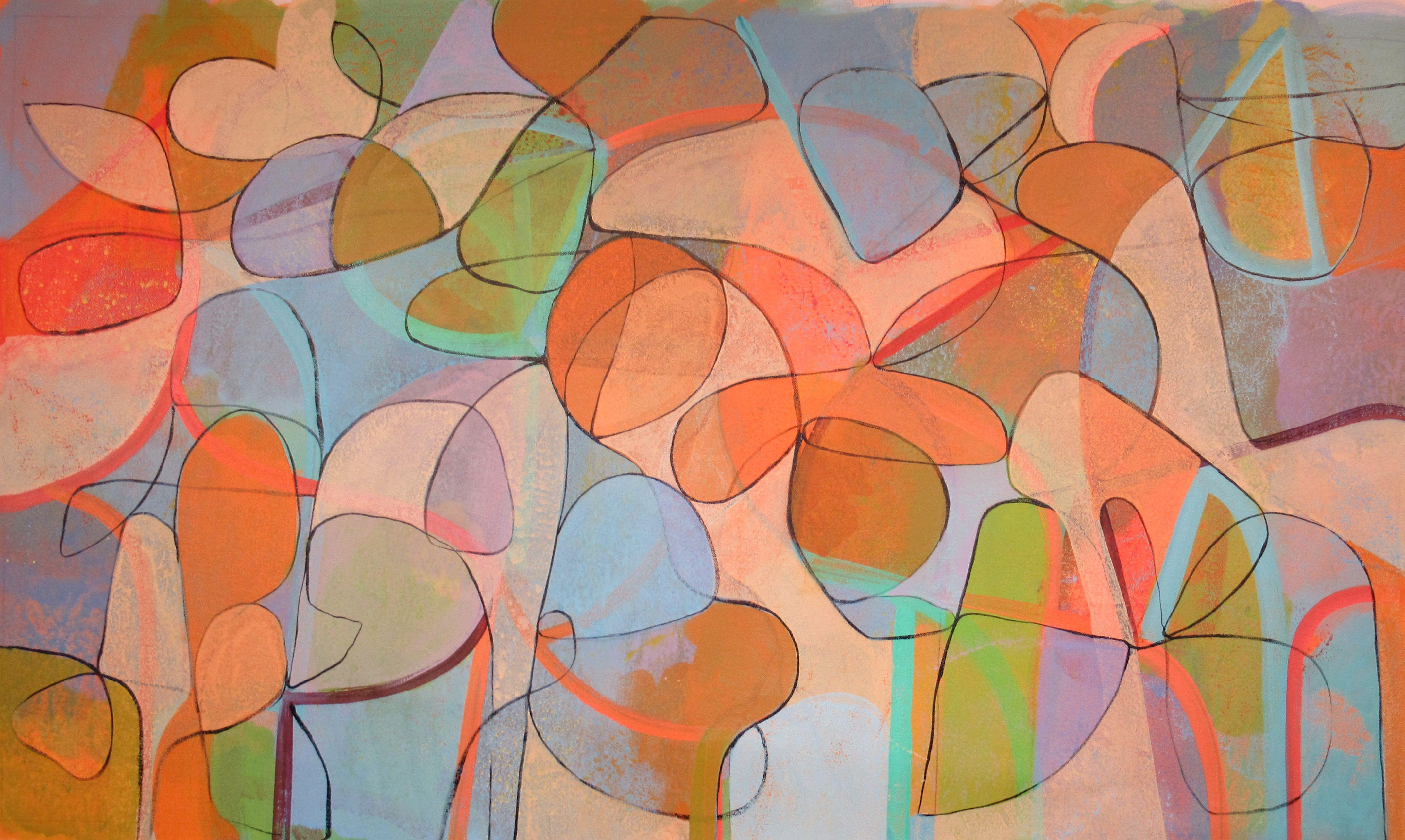 Abstract Painting di Hal Mayforth - Siamo d'accordo, Pittura, Acrilico su tela