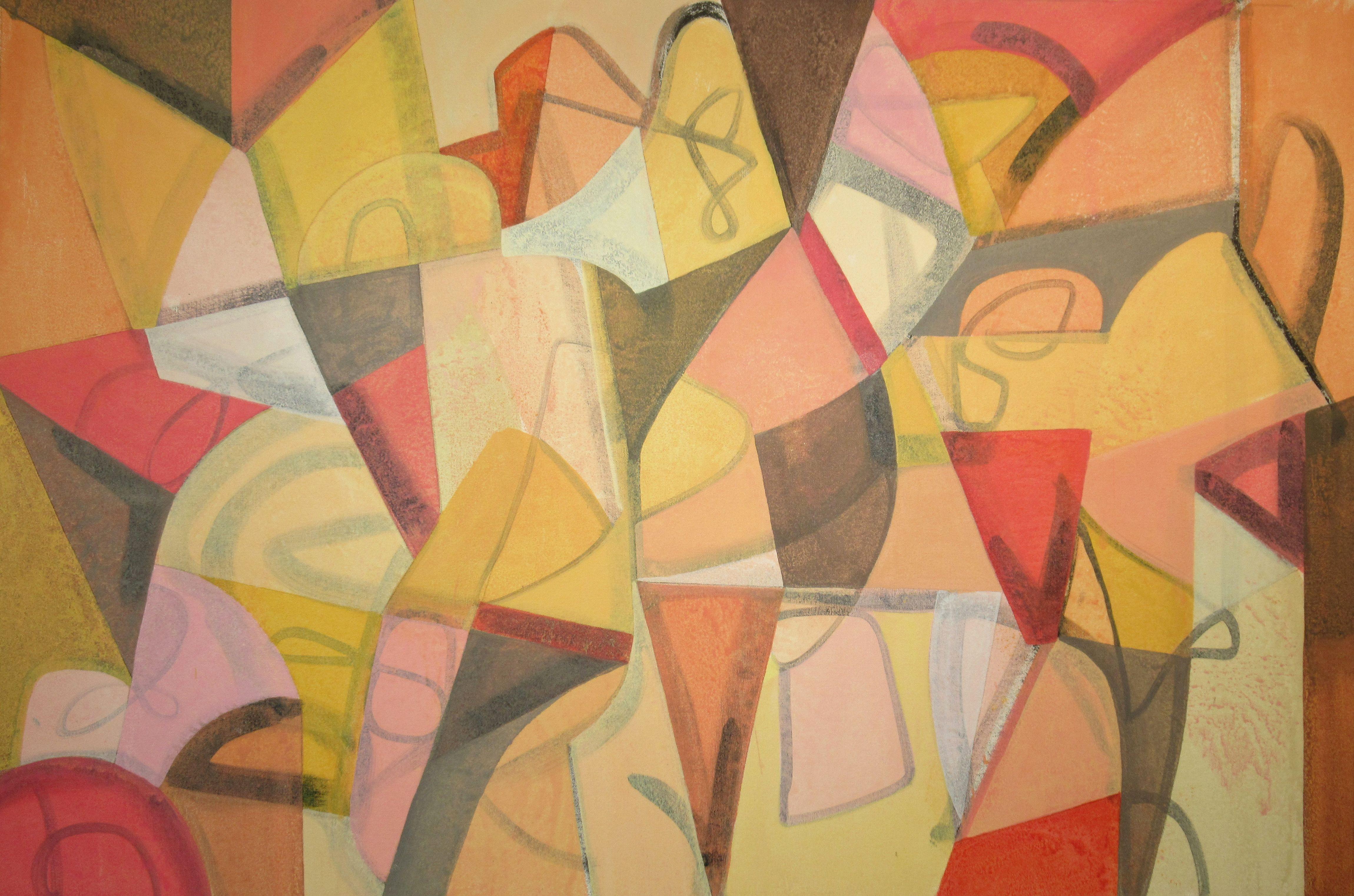 Abstract Painting di Hal Mayforth - Cosa è successo dopo, Pittura, Acrilico su tela
