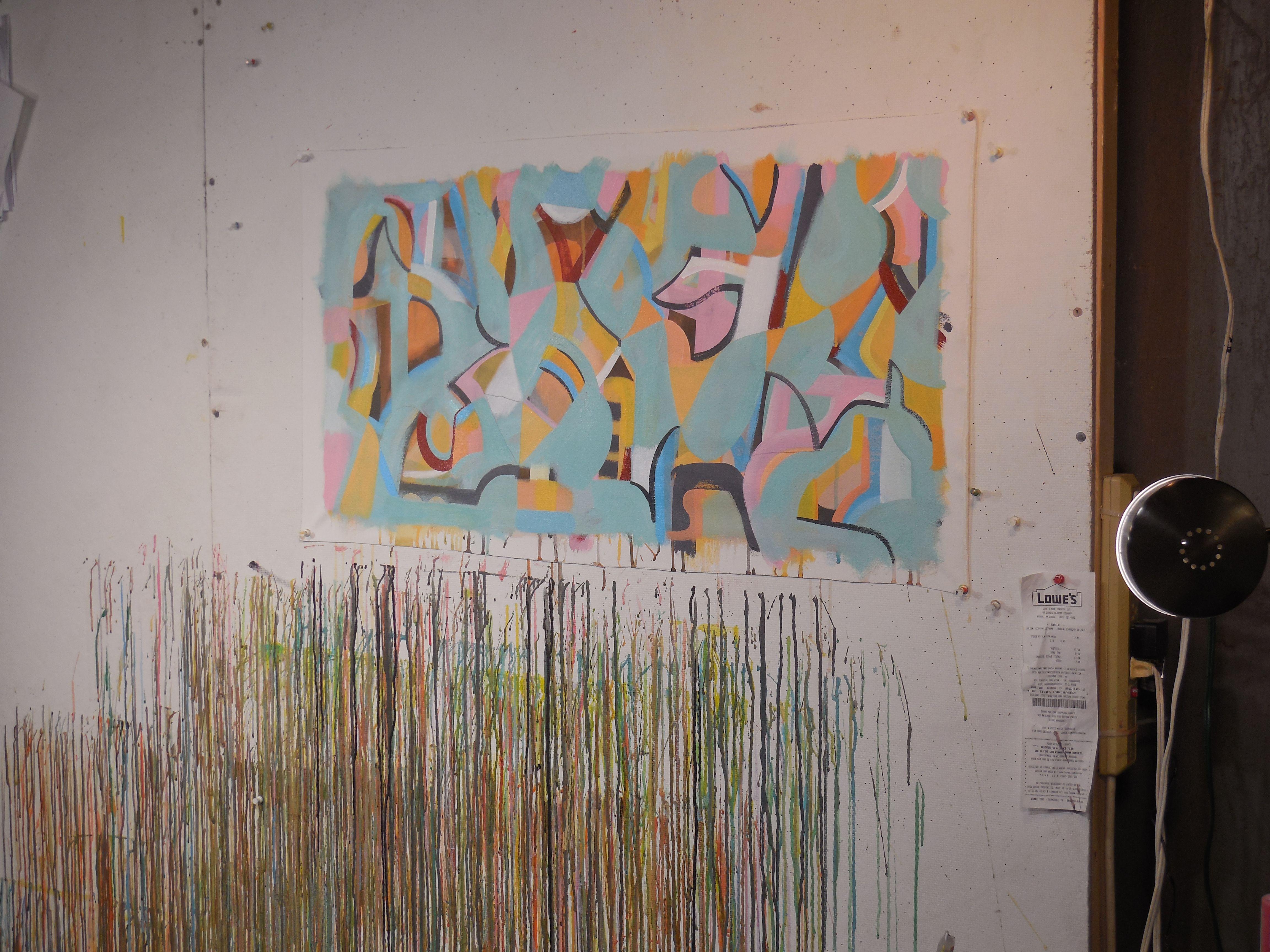 Vortice, Pittura, Acrilico su tela - Painting di Hal Mayforth