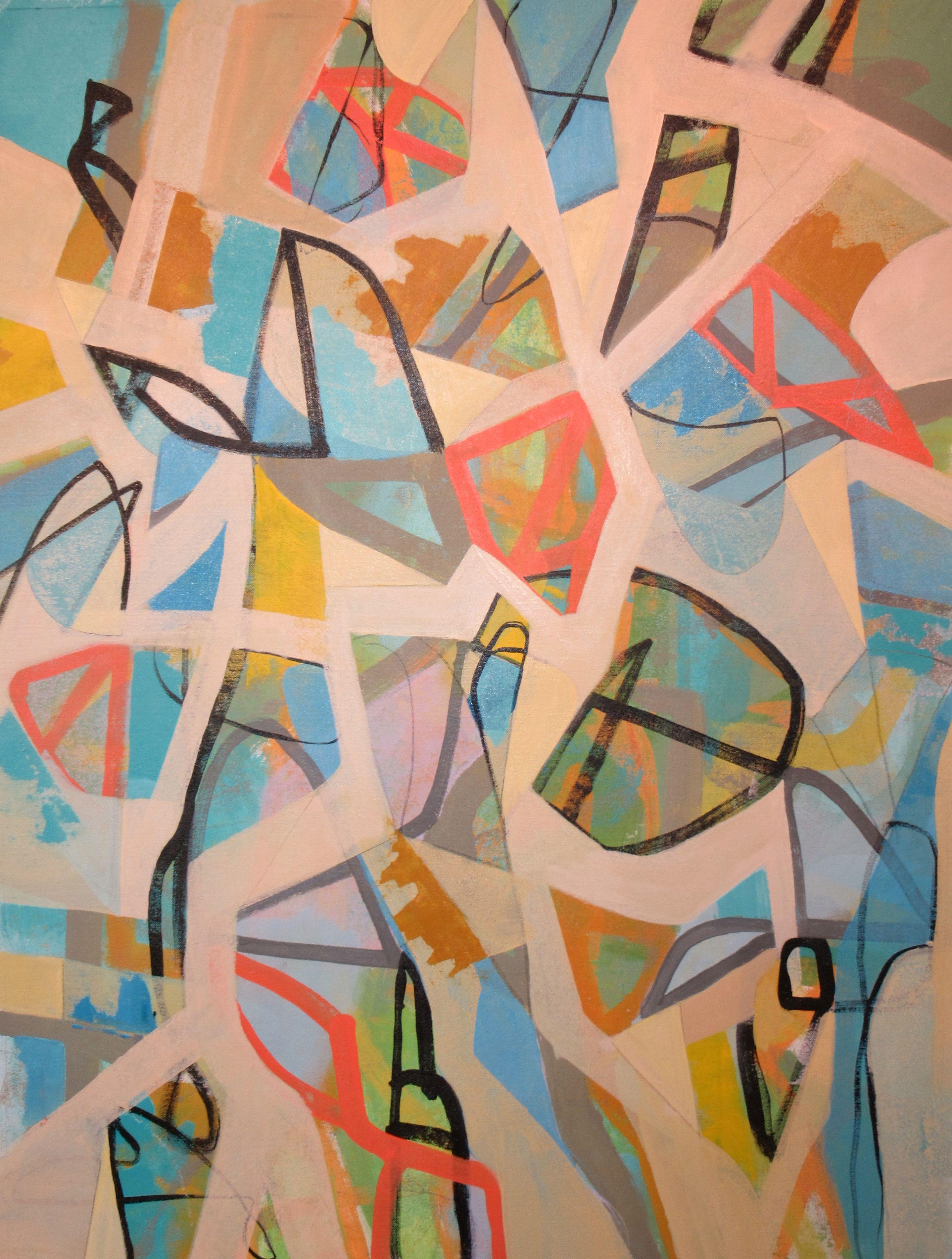 Abstract Painting de Hal Mayforth - Whiz Kid, Pintura, Acrílico sobre lienzo