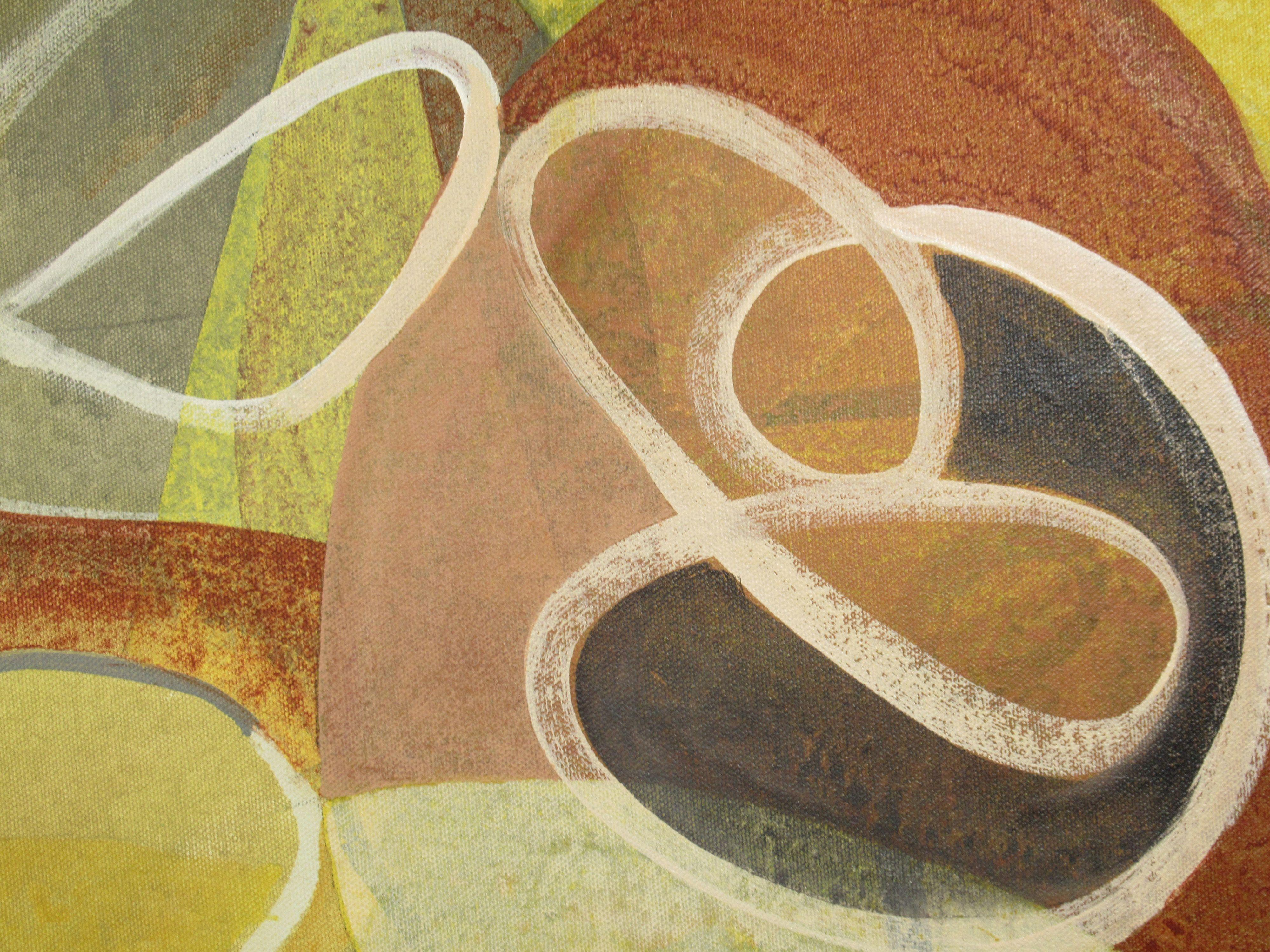 Wiggle Room, Pittura, Acrilico su tela - Painting Astratto di Hal Mayforth