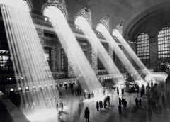 Vintage 'Sun Beams into Grand Central Station' Limited Edition Photograph 20X30