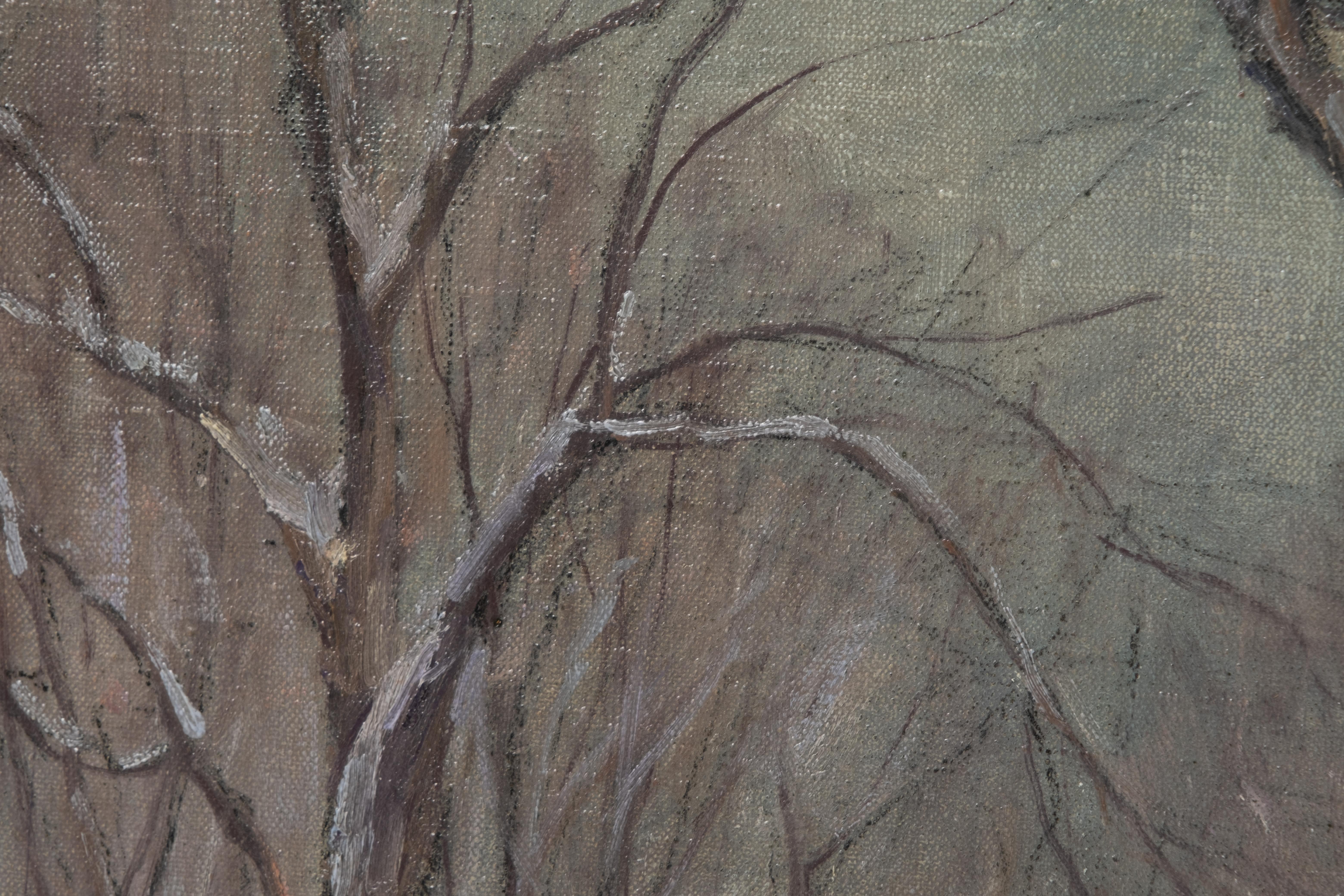 Hal Robinson 'Winter Landscape', Oil on Canvas For Sale 3