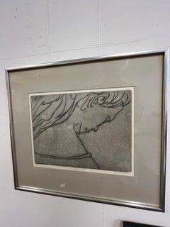 Hal Singer Signed Limited Edition Etching "Young Woman" 15/75