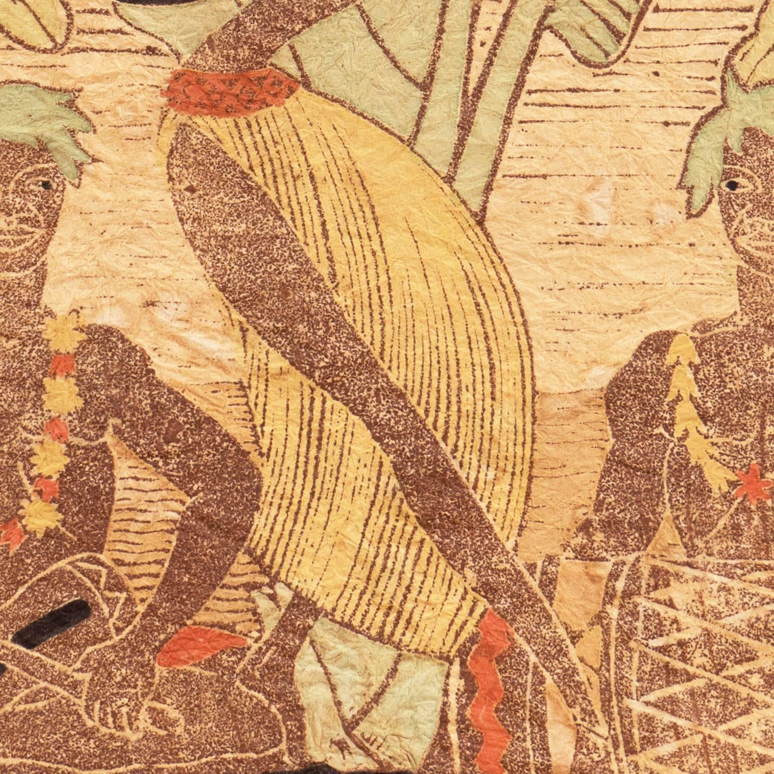 'Tahitian Dancer with Drummers', California Artist, Honolulu, Mexico, San Diego For Sale 2