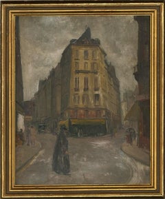 Hal Woolf (1902-1964) - 1938 Oil, A Street in Paris
